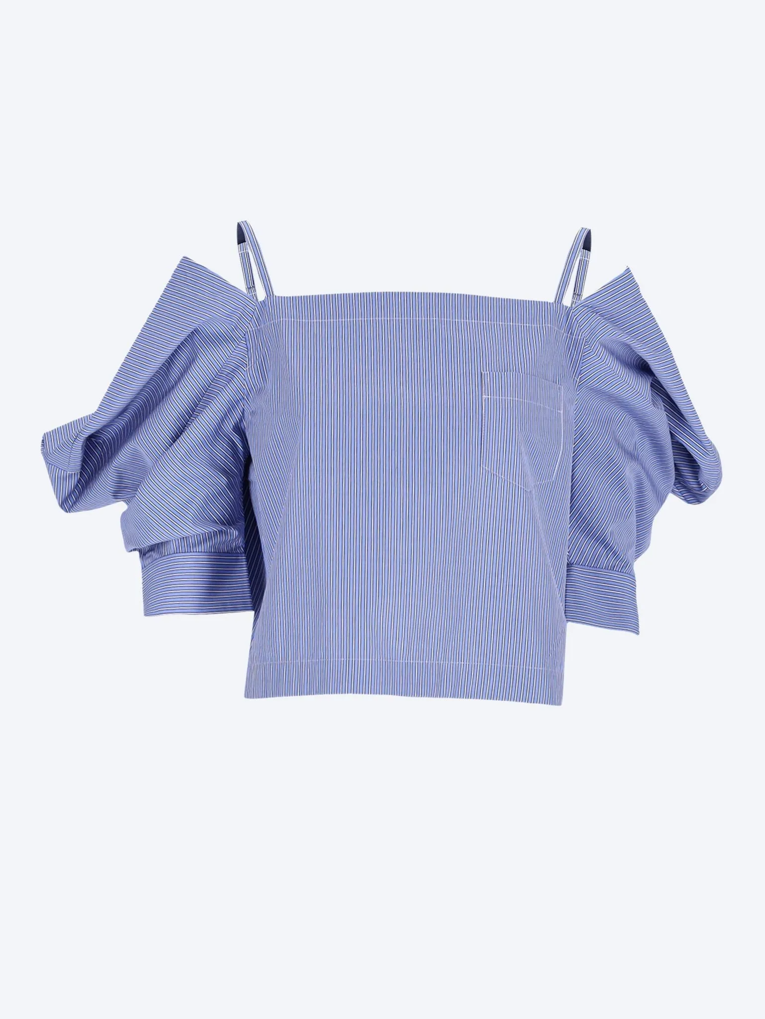 Cotton poplin sweater