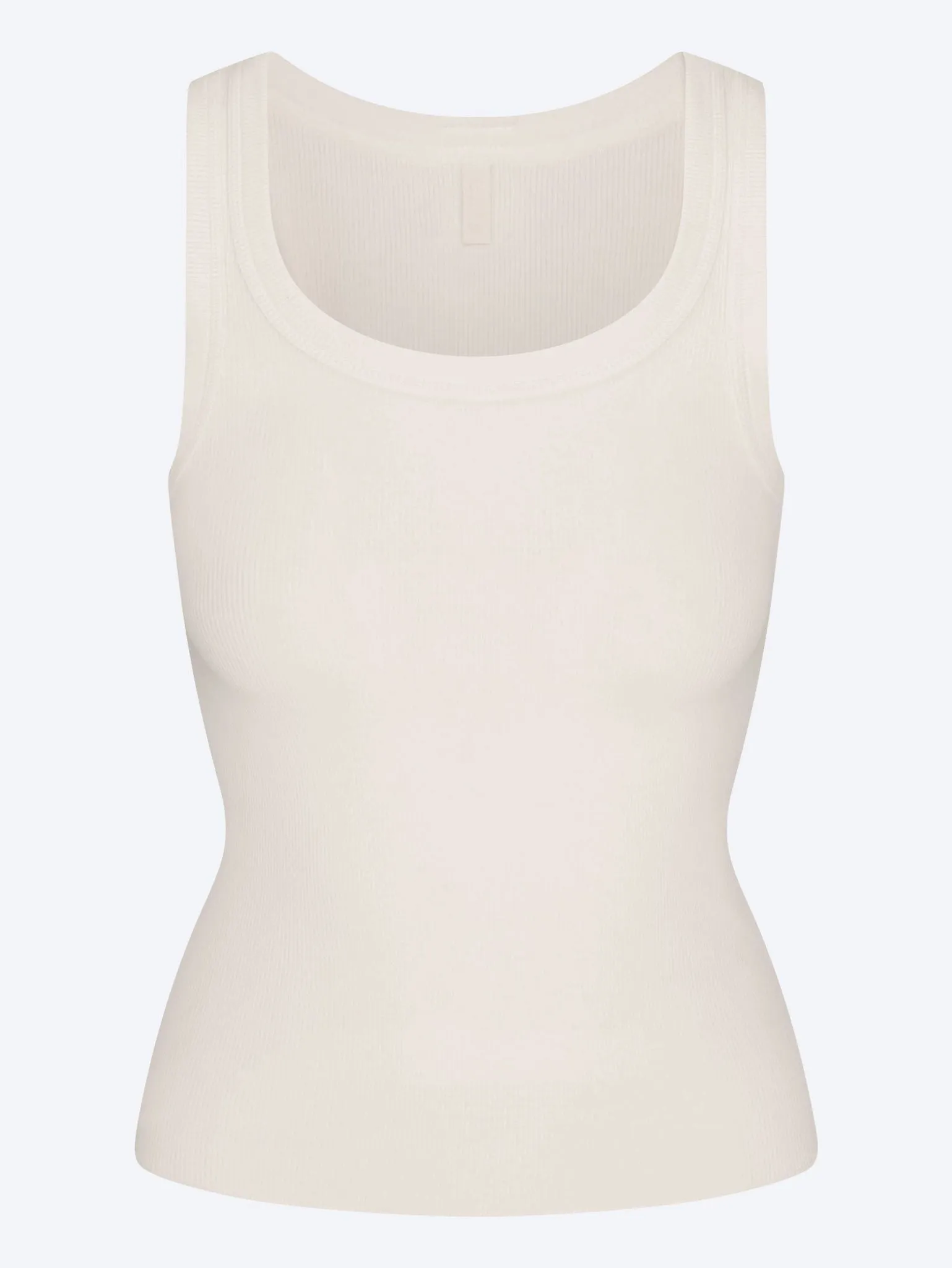 Cotton rib cropped tank