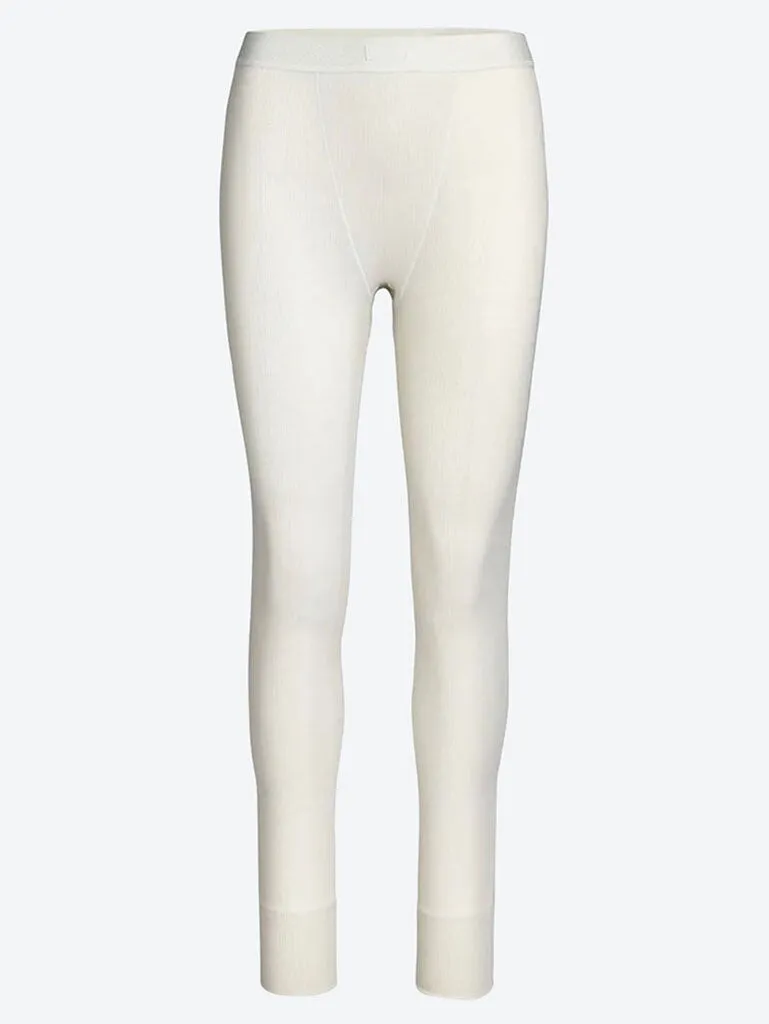 Cotton rib leggings