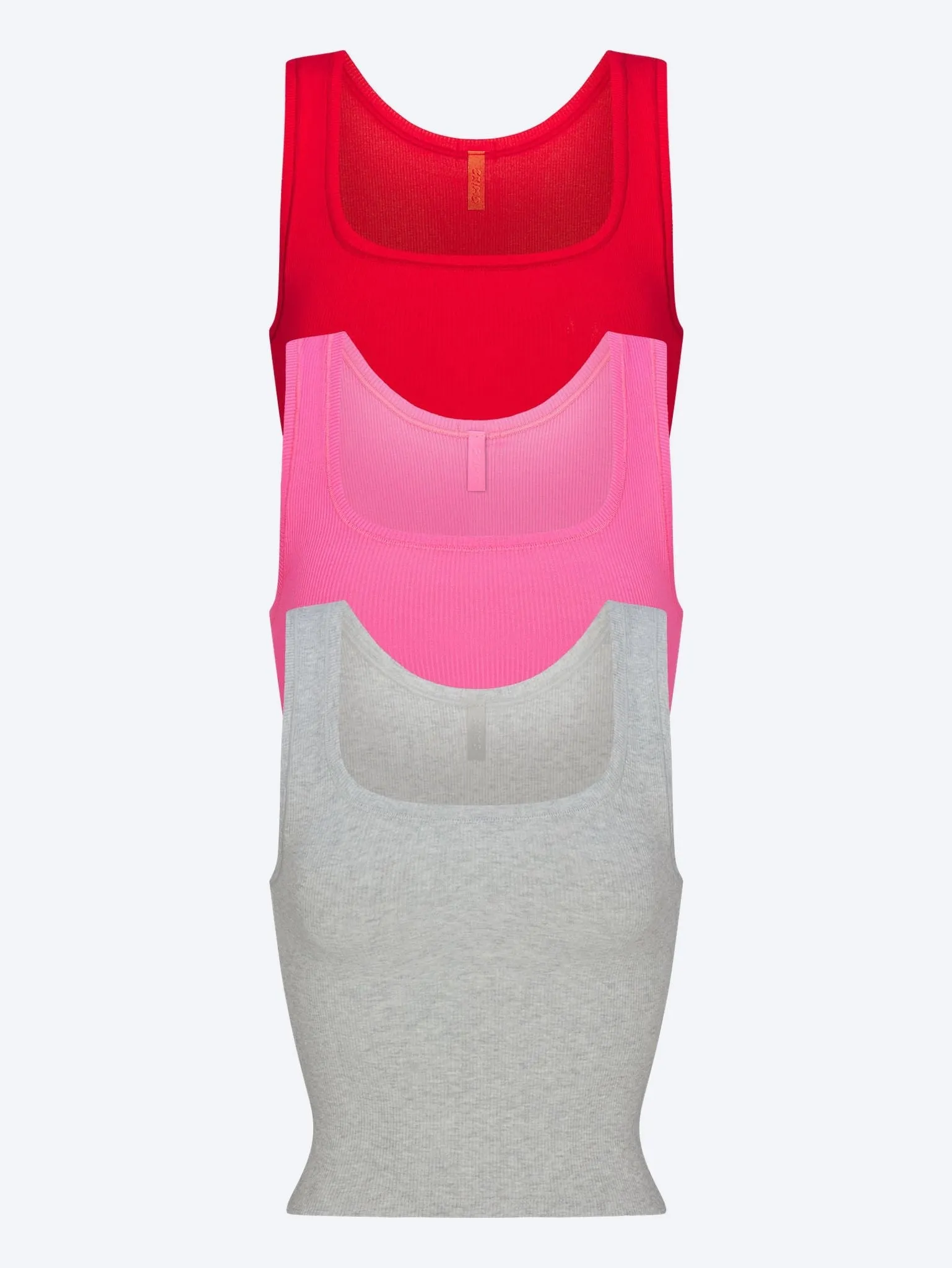 Cotton rib tank 3-pack