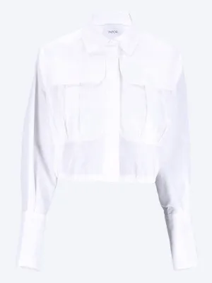 Cropped safari shirt