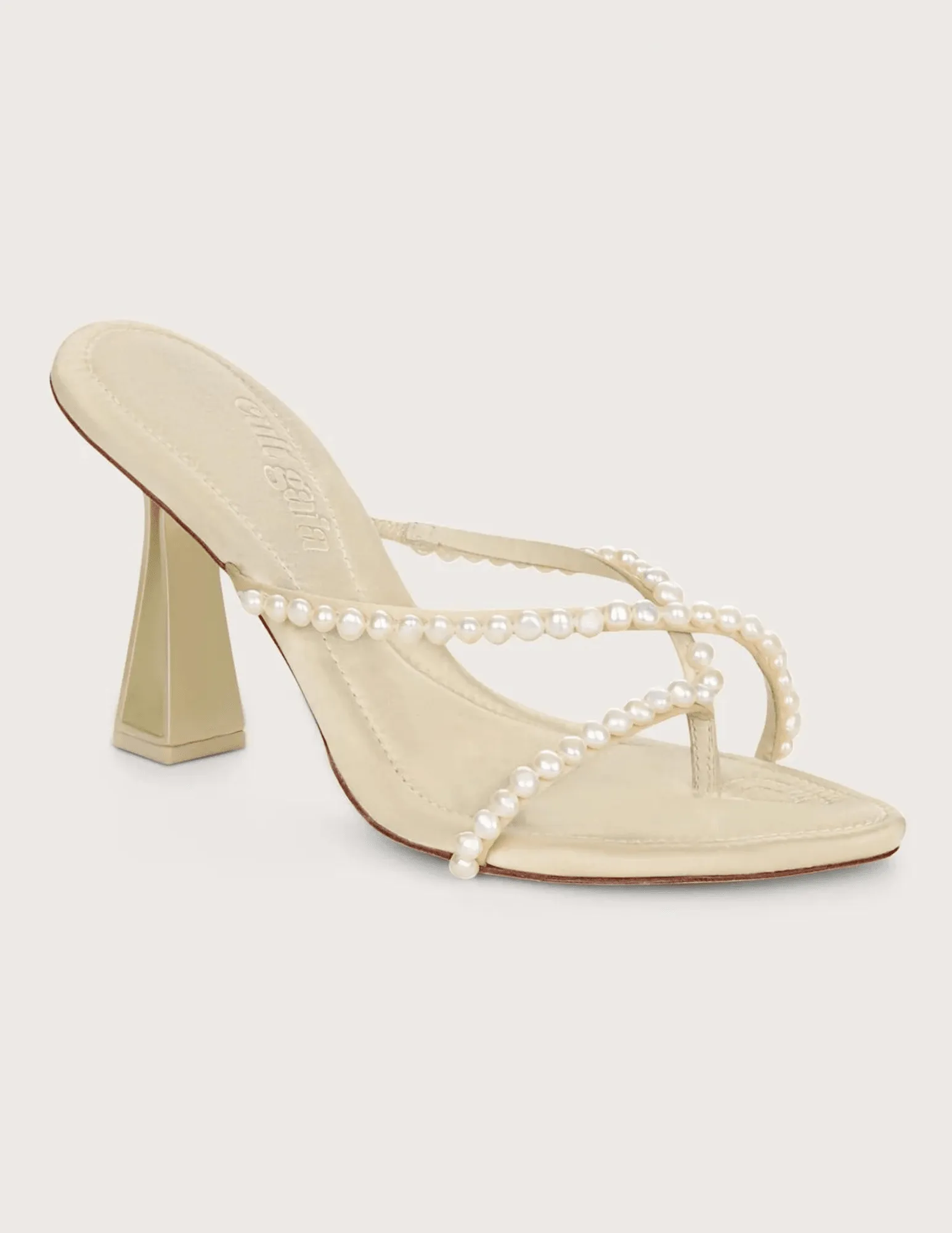 Cult Gaia Soriah Pearl Mule Heel Sandal