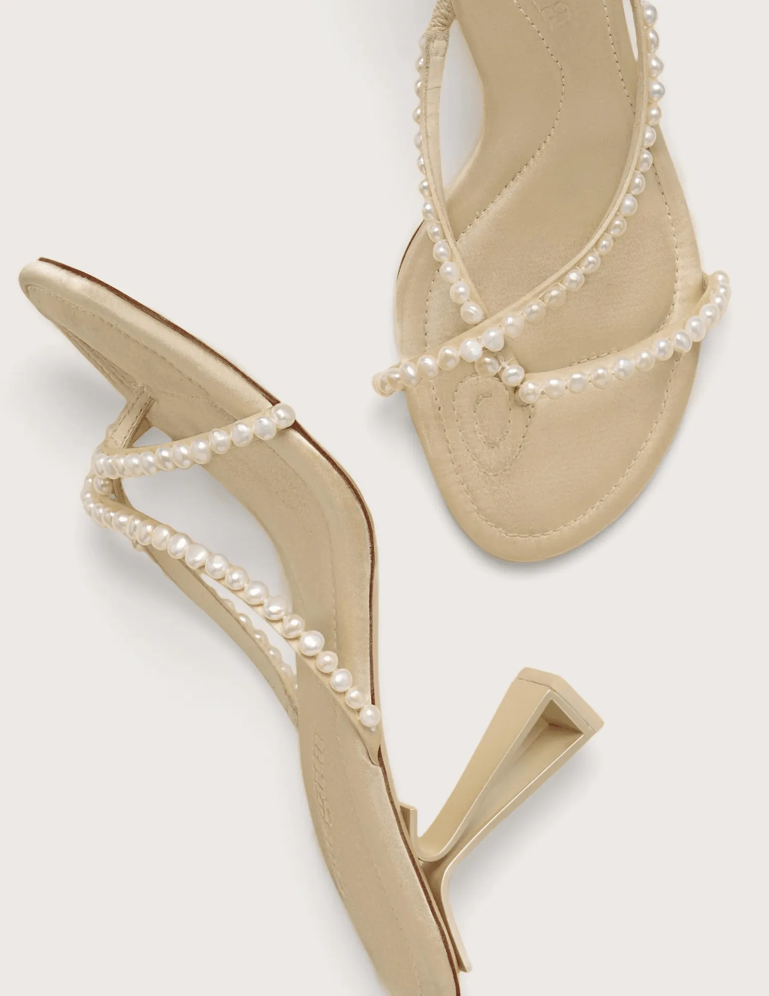 Cult Gaia Soriah Pearl Mule Heel Sandal