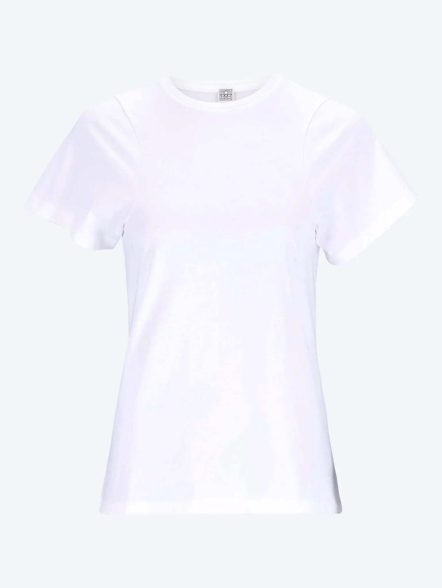 Curved seam short sleeve t-shirt