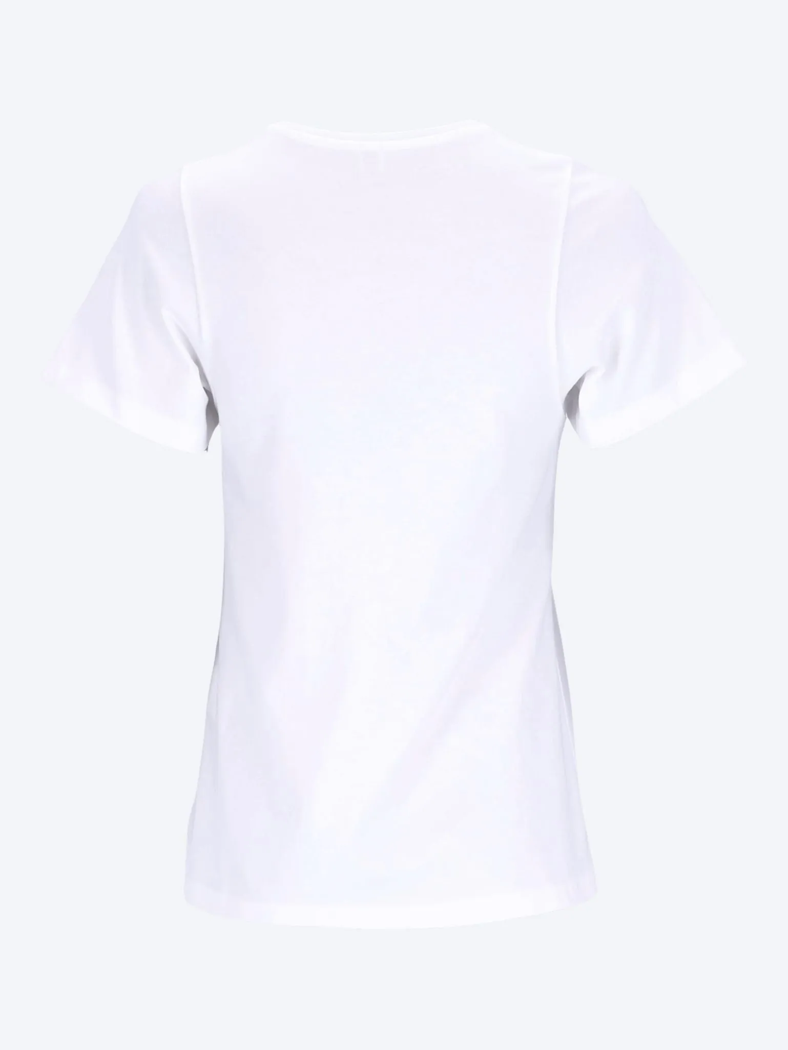 Curved seam short sleeve t-shirt