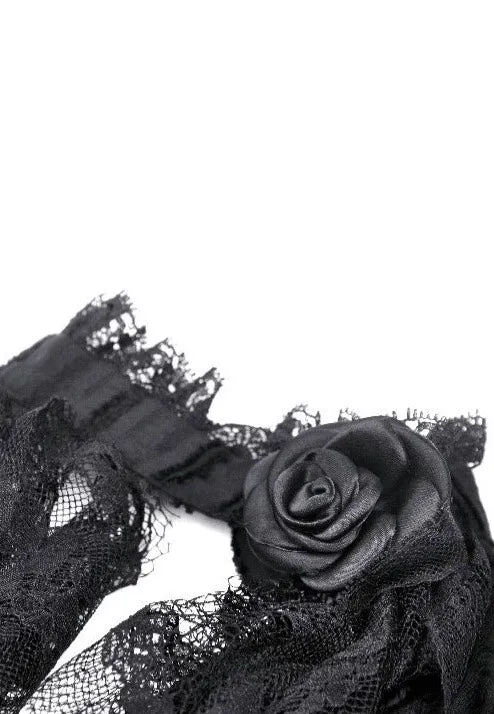 Dark In Love - Gothic Tattered Cape Mock Two-Piece - Blouse