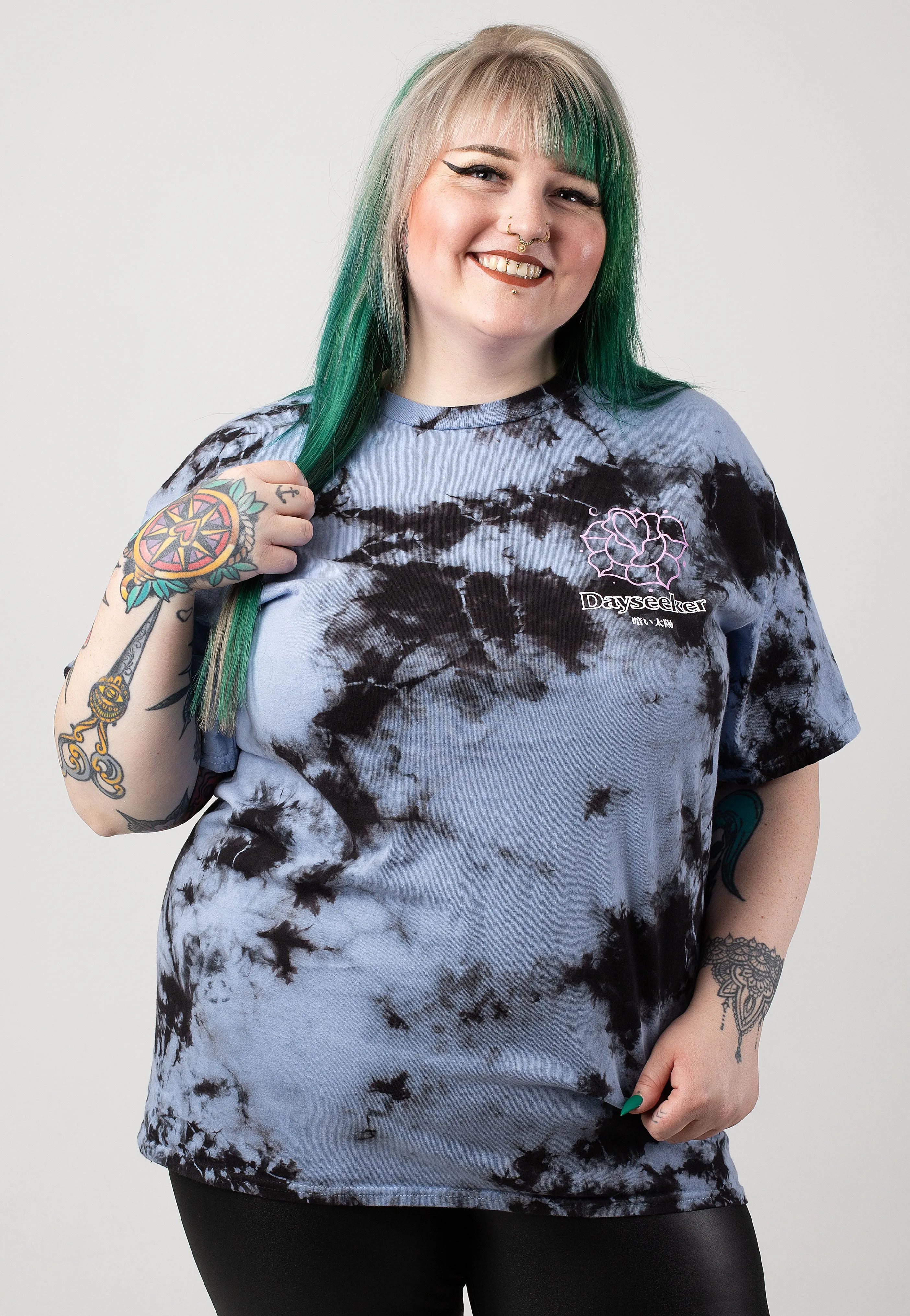 Dayseeker - Rose Blue/Black Tie Dye - T-Shirt