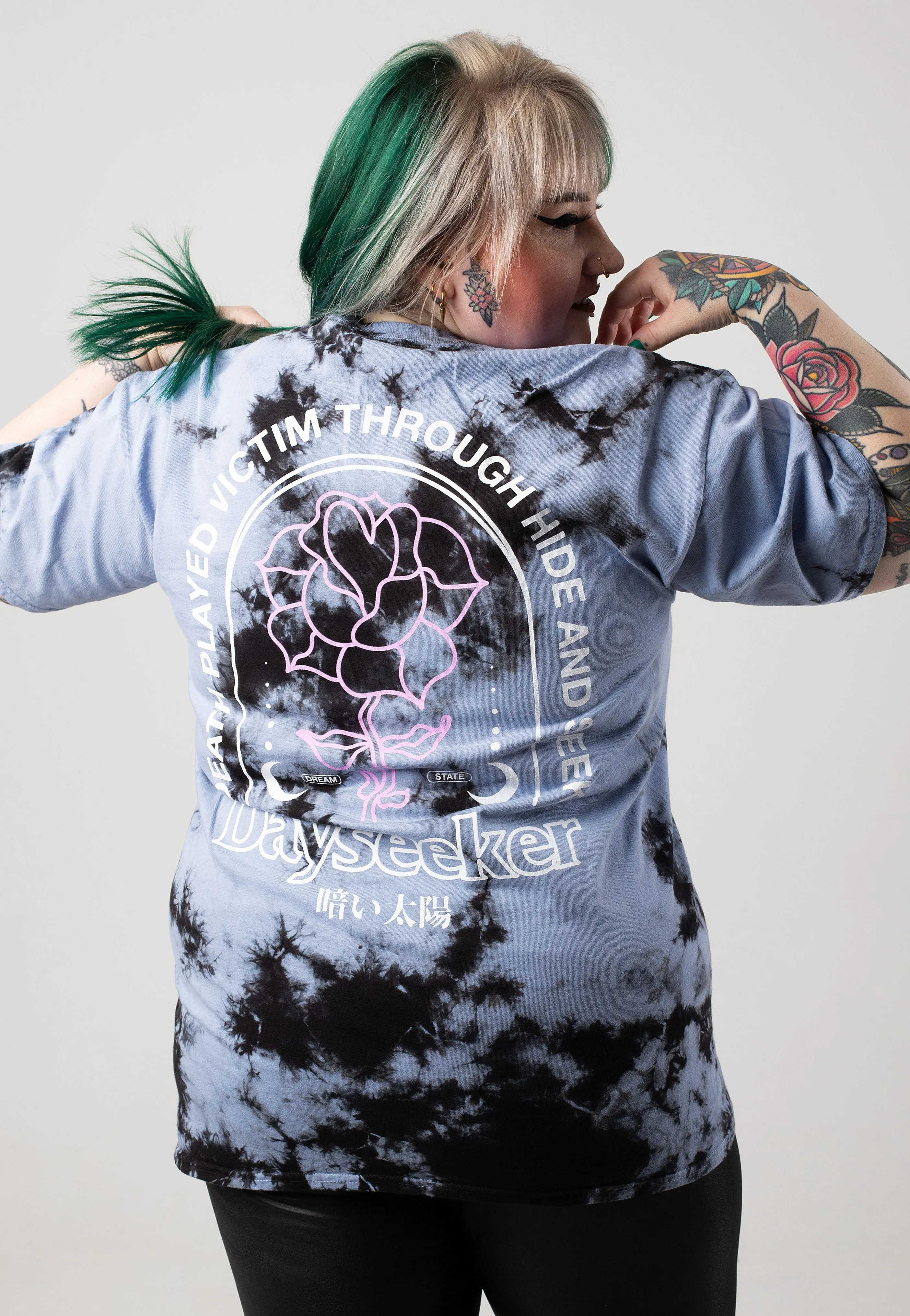 Dayseeker - Rose Blue/Black Tie Dye - T-Shirt