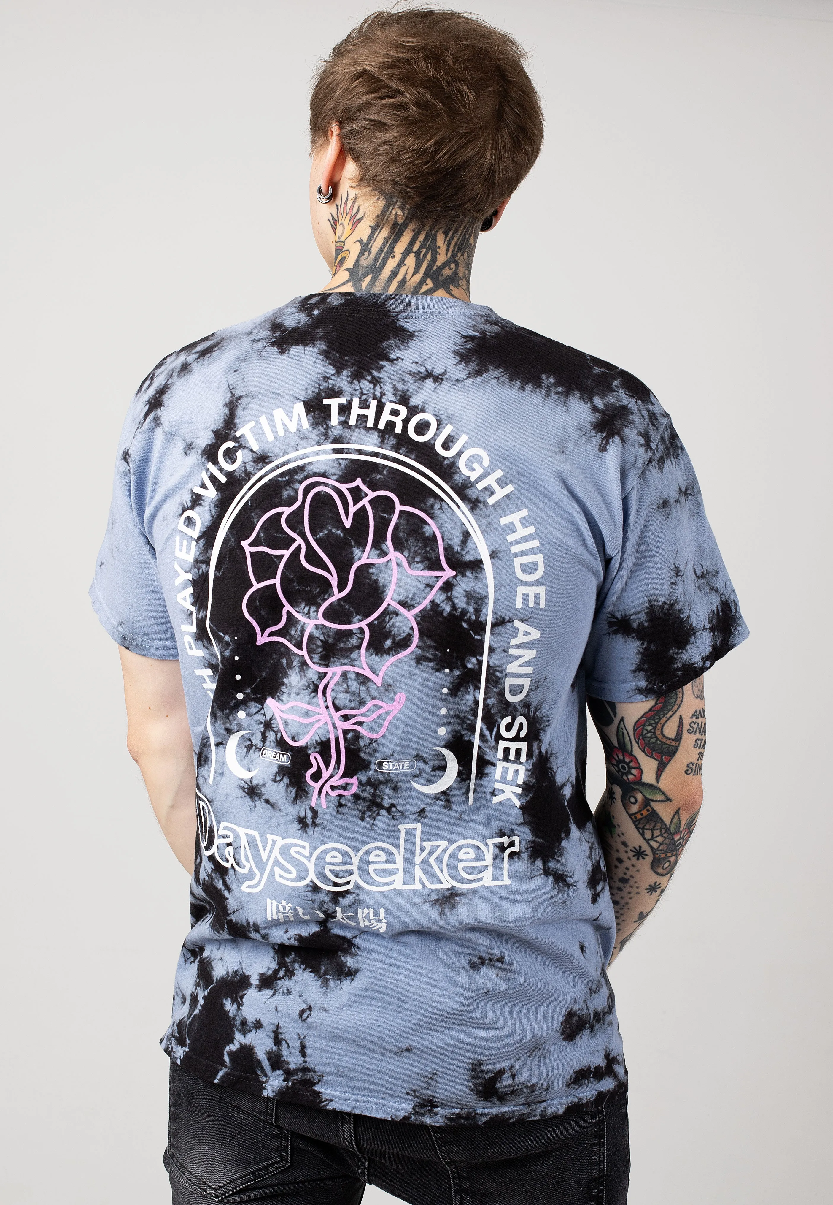 Dayseeker - Rose Blue/Black Tie Dye - T-Shirt