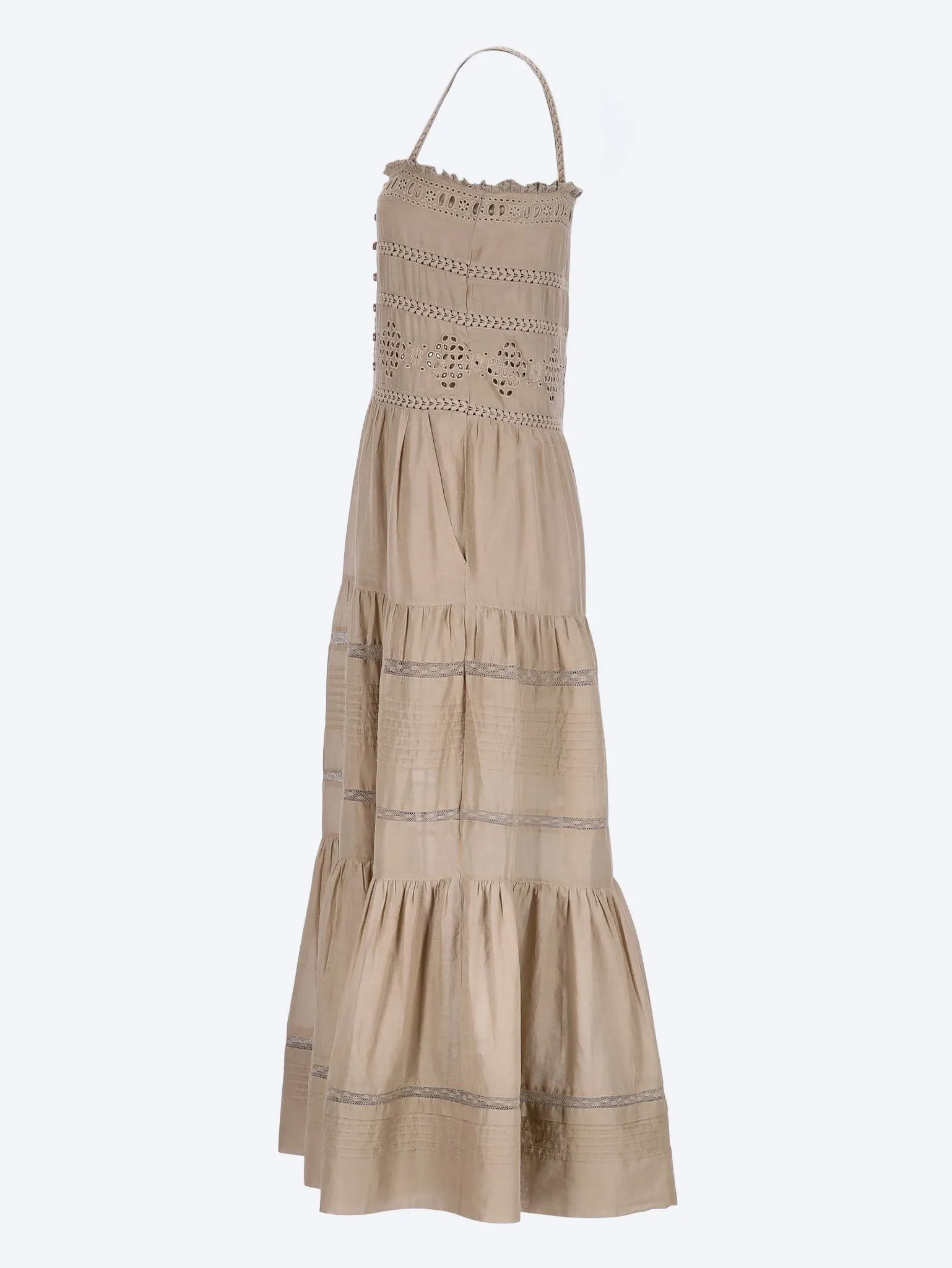 Divine lacy cotton maxi dress