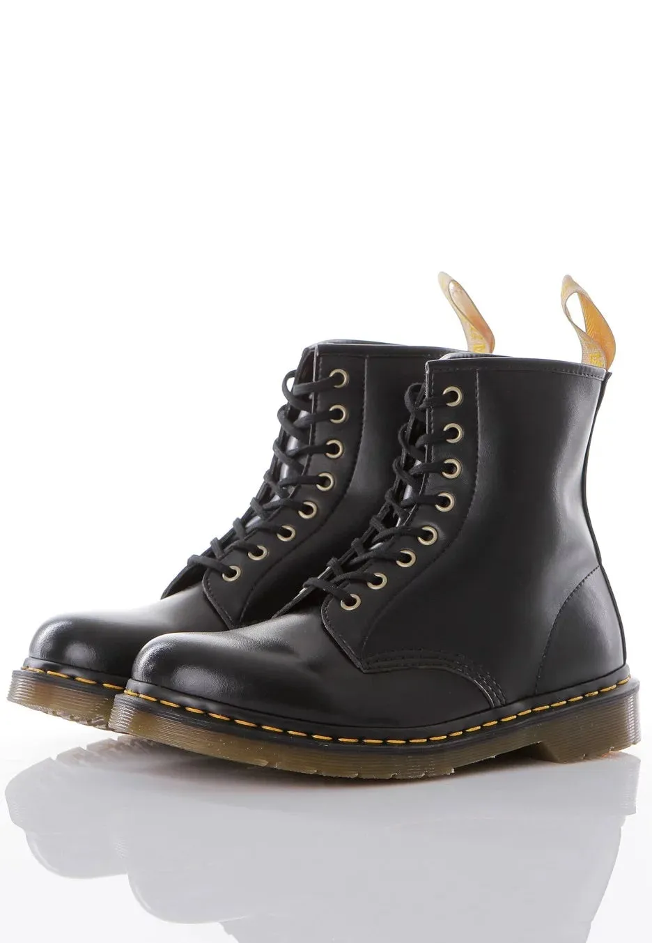 Dr. Martens - Vegan 1460 Black Felix Rub Off - Shoes