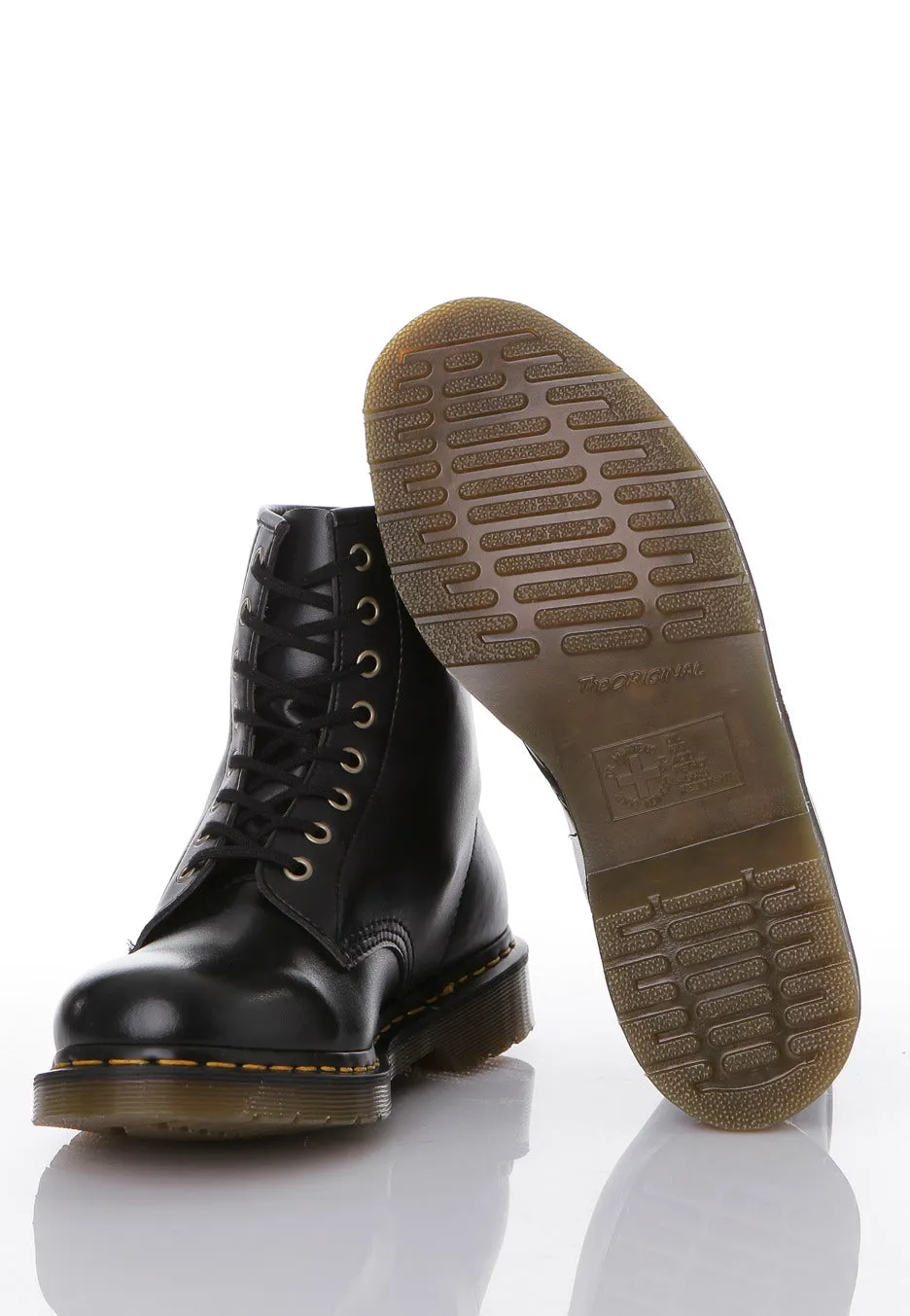 Dr. Martens - Vegan 1460 Black Felix Rub Off - Shoes