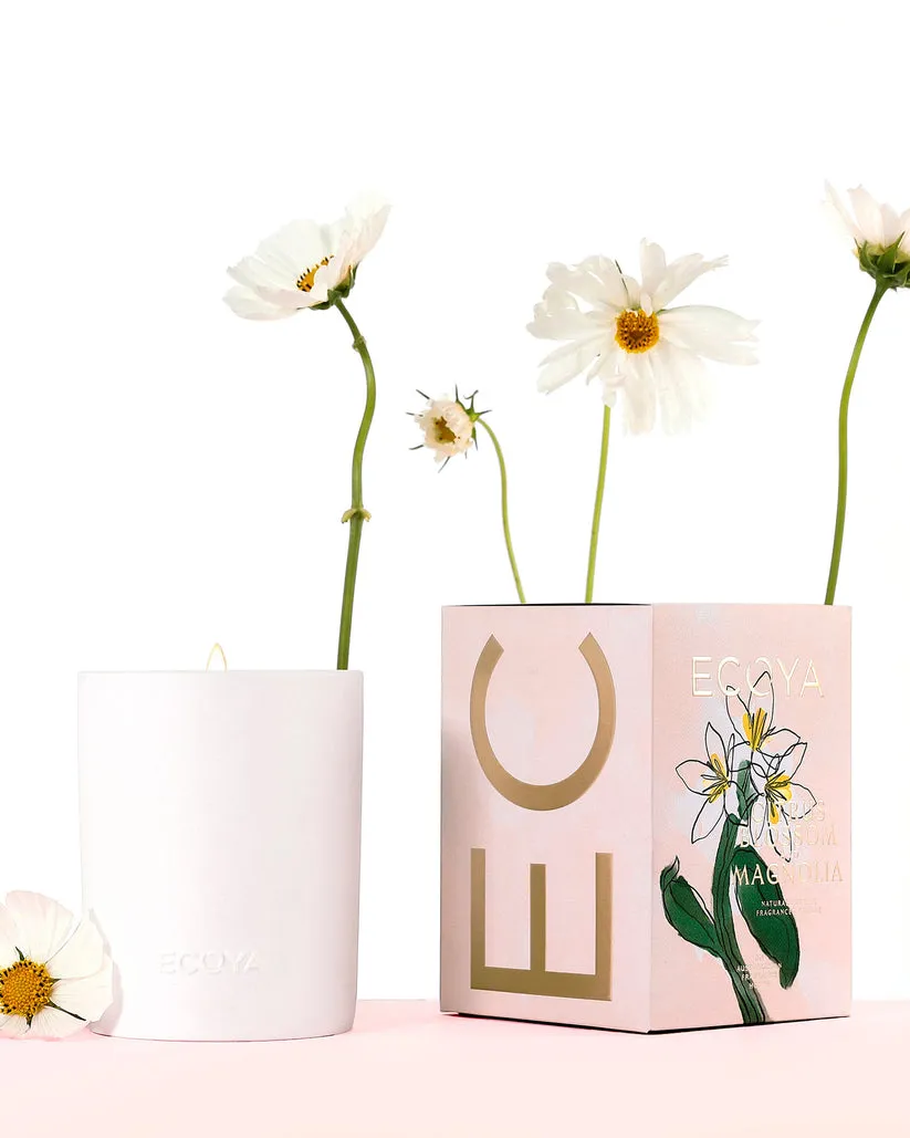 ECOYA Limited Edition Citrus Blossom & Magnolia Ceramic Madison Candle New