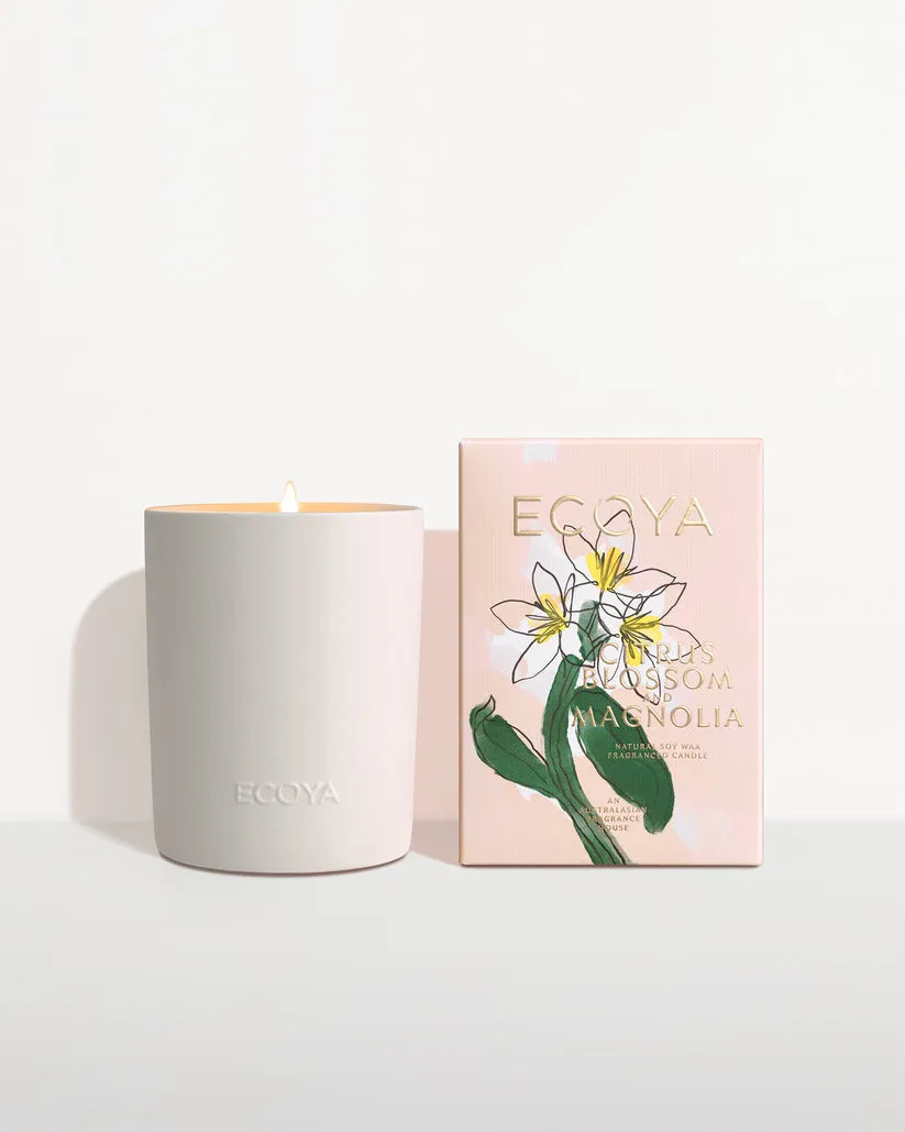 ECOYA Limited Edition Citrus Blossom & Magnolia Ceramic Madison Candle New