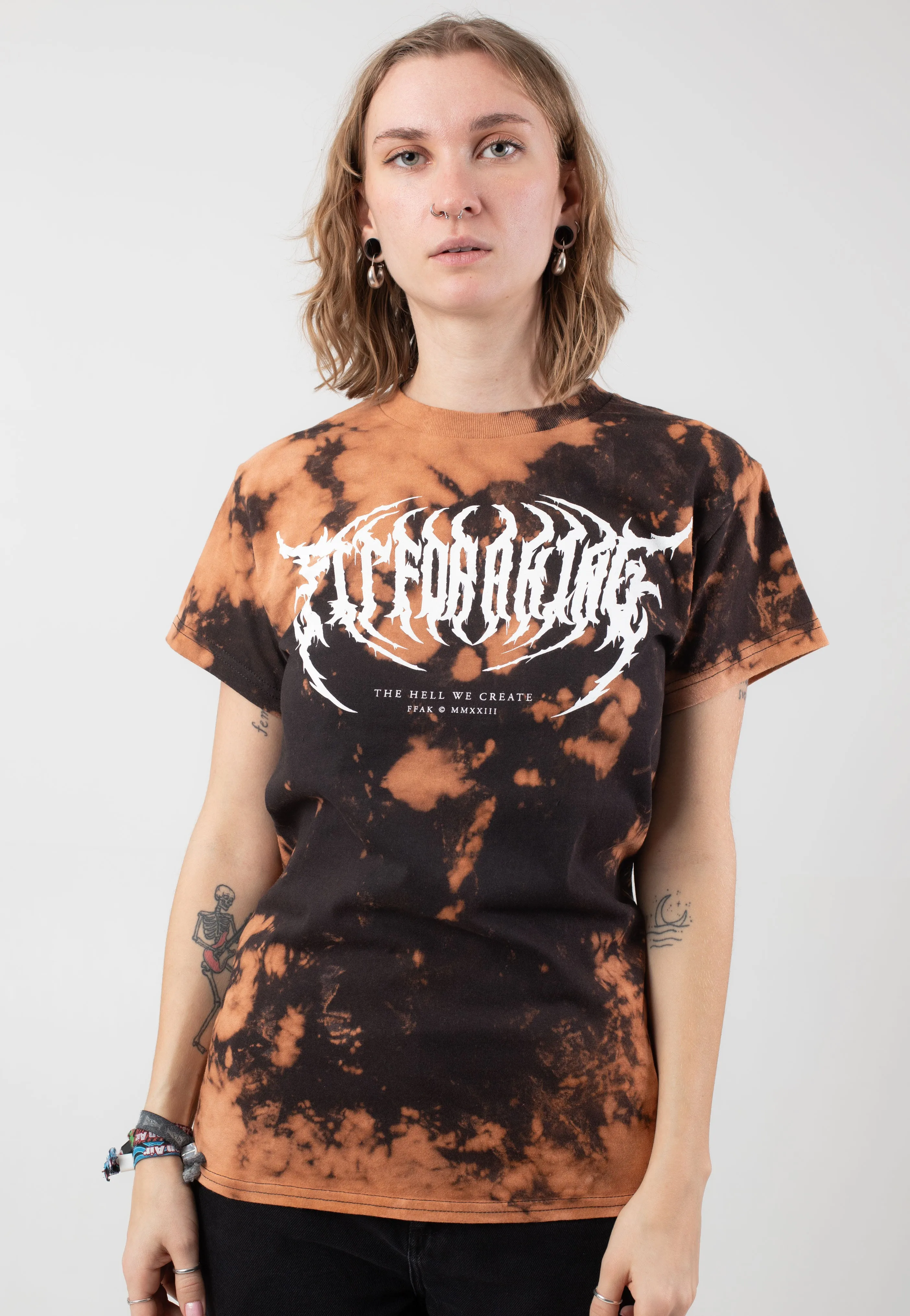Fit For A King - Death Metal Bleach Dye - T-Shirt