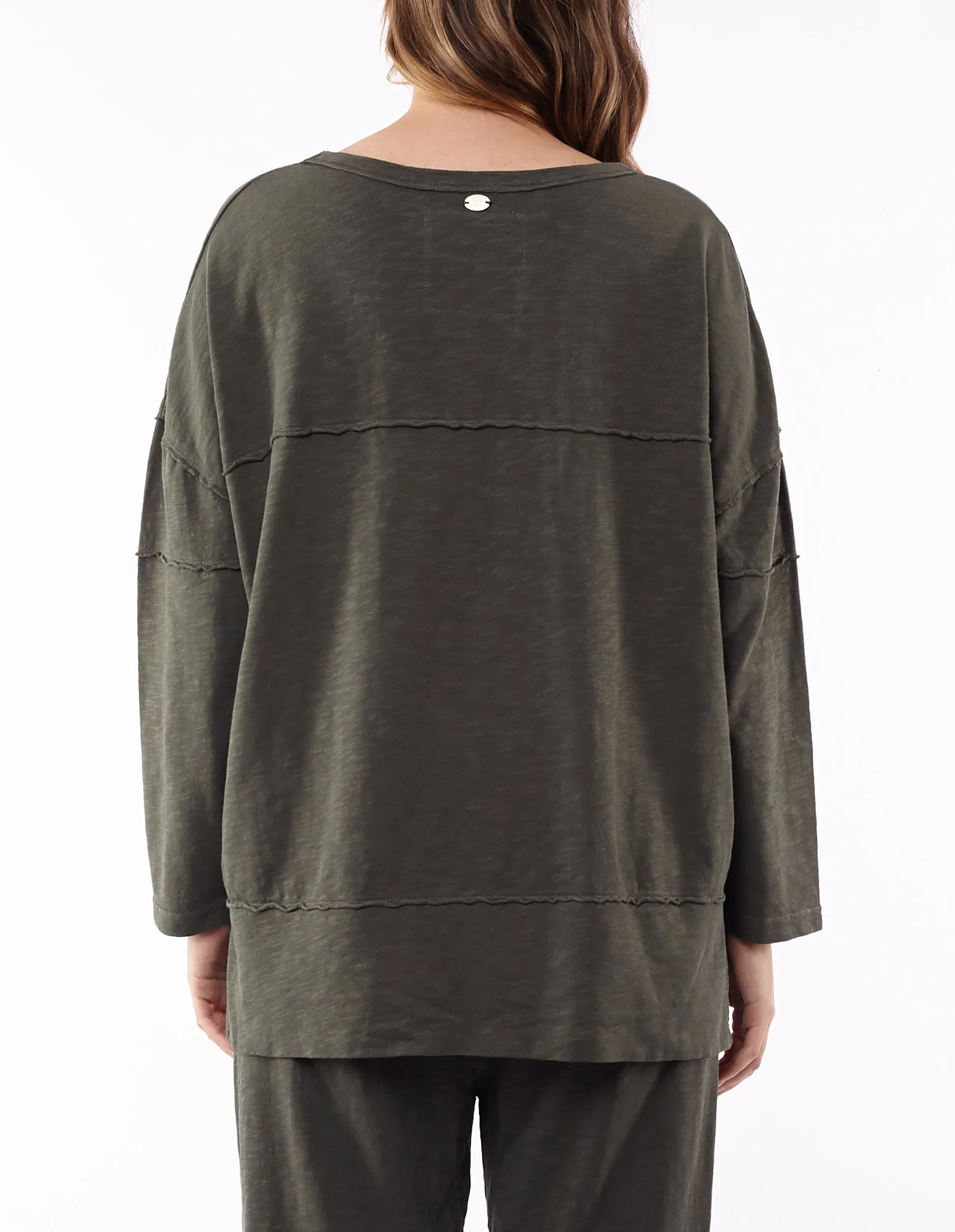 Foxwood Jayne Throw On Top Khaki