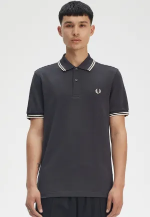 Fred Perry - Twin Tipped Anchor Grey/Oatmeal - Polo