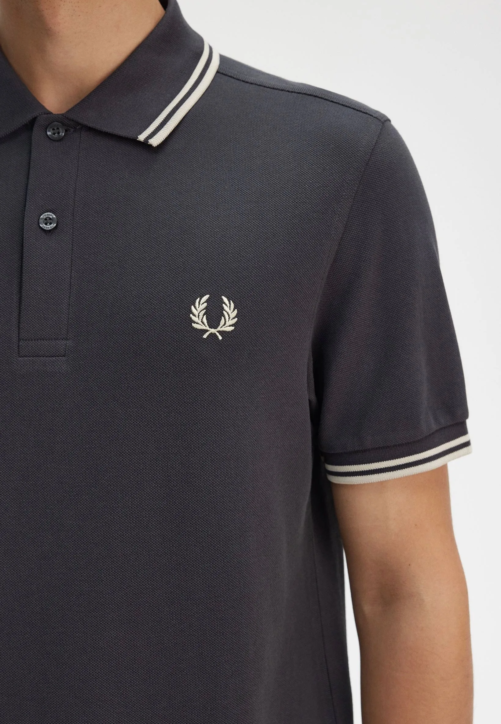 Fred Perry - Twin Tipped Anchor Grey/Oatmeal - Polo