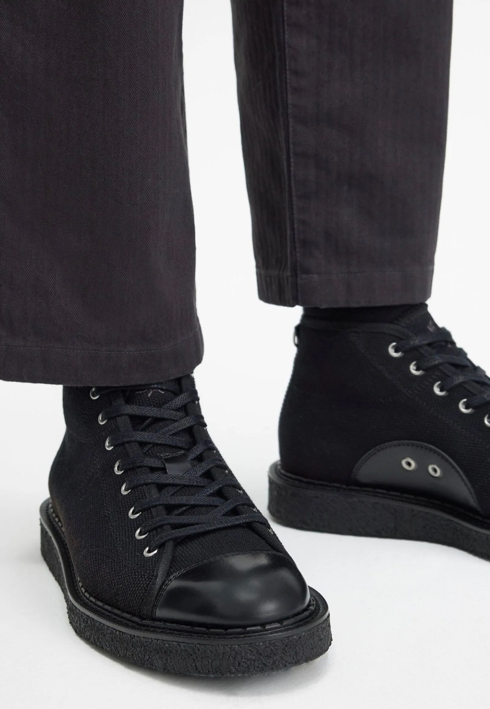 Fred Perry x George Cox - Heavy Canvas Monkey Black - Shoes
