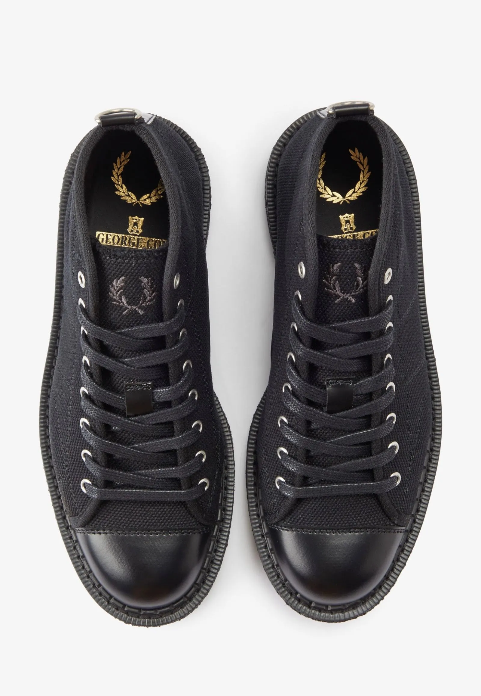 Fred Perry x George Cox - Heavy Canvas Monkey Black - Shoes