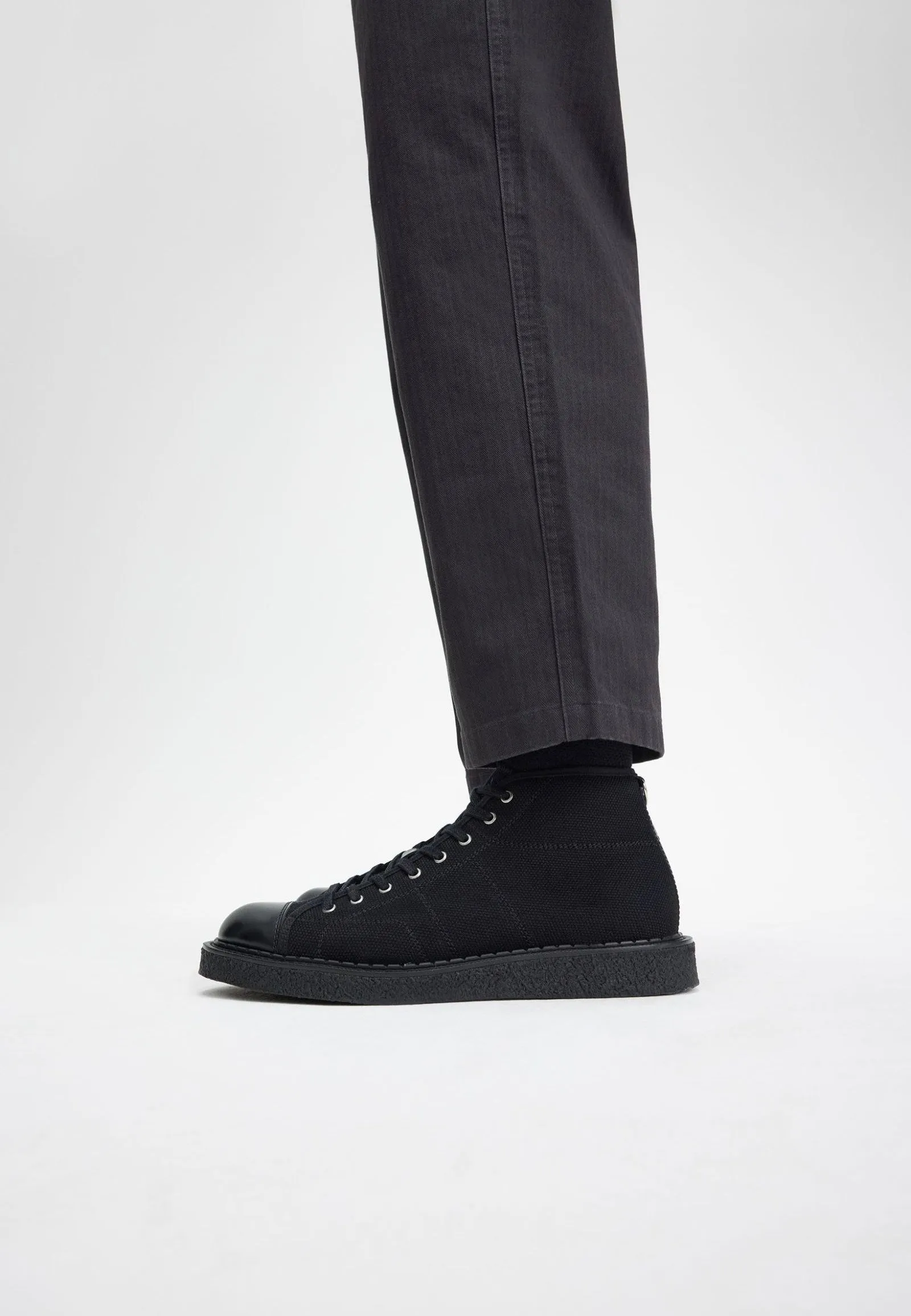 Fred Perry x George Cox - Heavy Canvas Monkey Black - Shoes