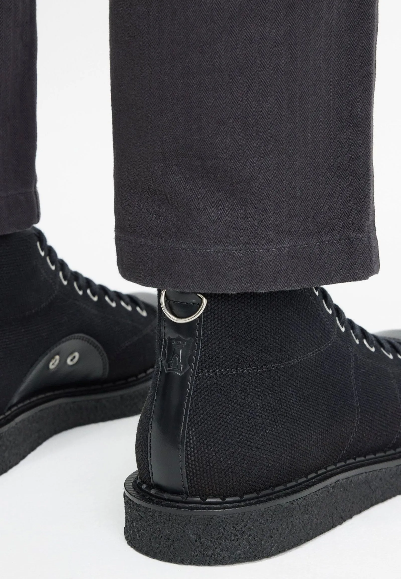 Fred Perry x George Cox - Heavy Canvas Monkey Black - Shoes