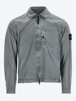 Garment dyed old effect shirt