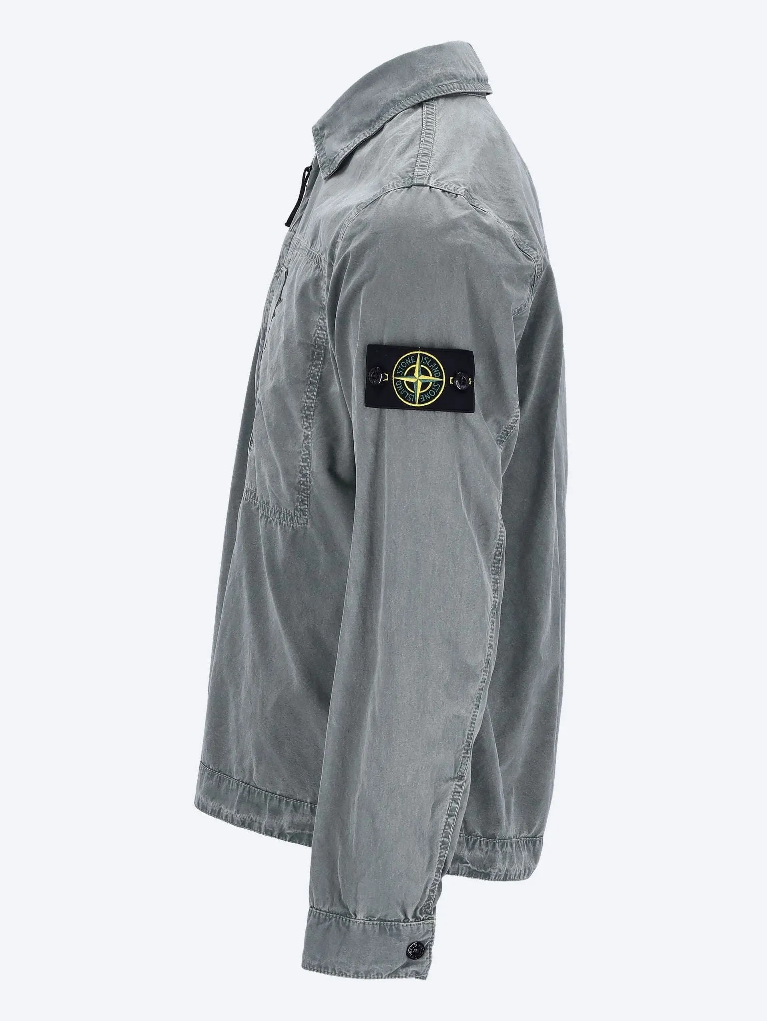Garment dyed old effect shirt