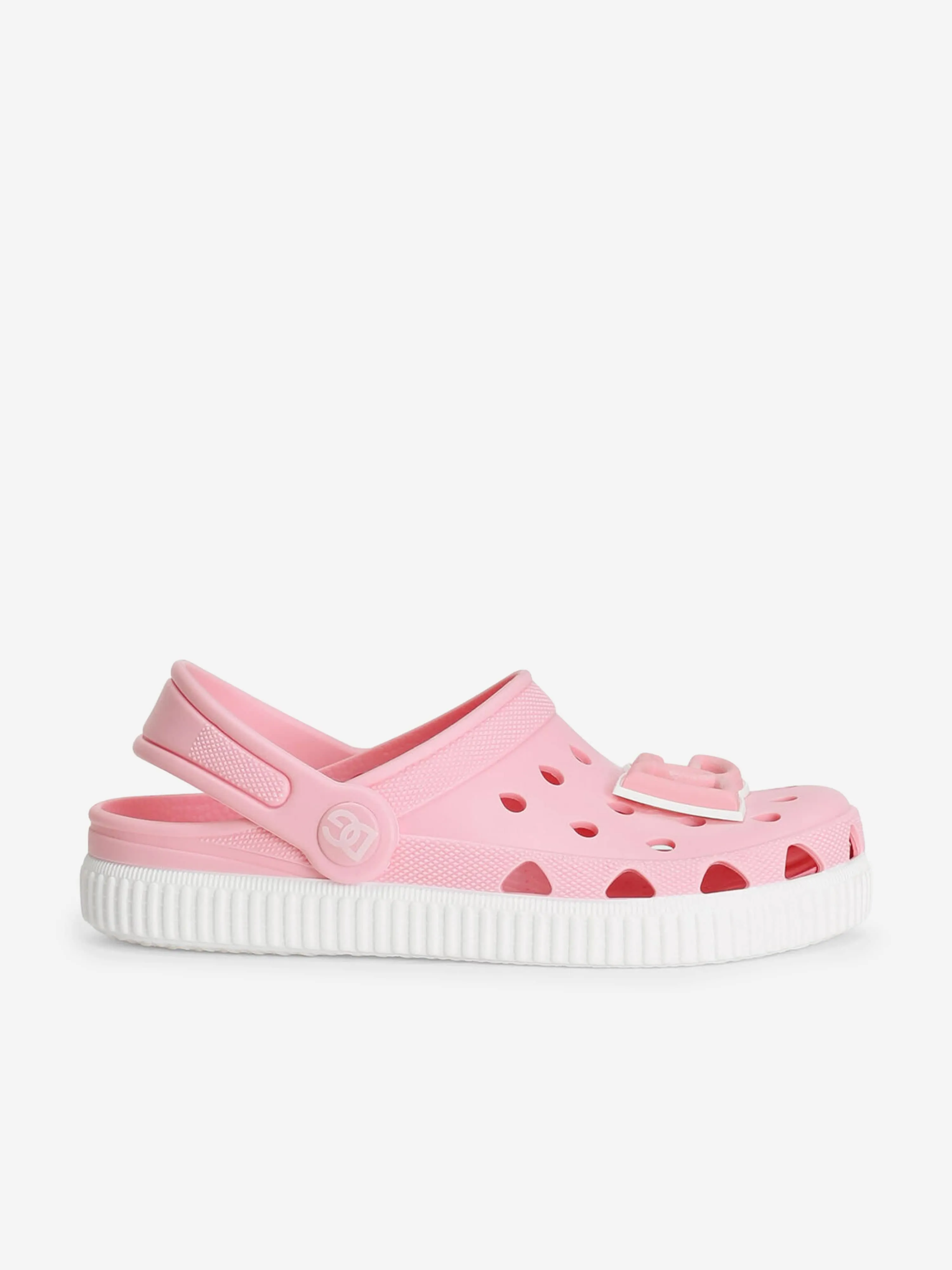 Girls Logo Clog Sandals in Pink