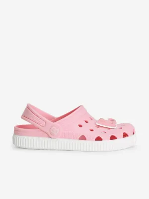 Girls Logo Clog Sandals in Pink
