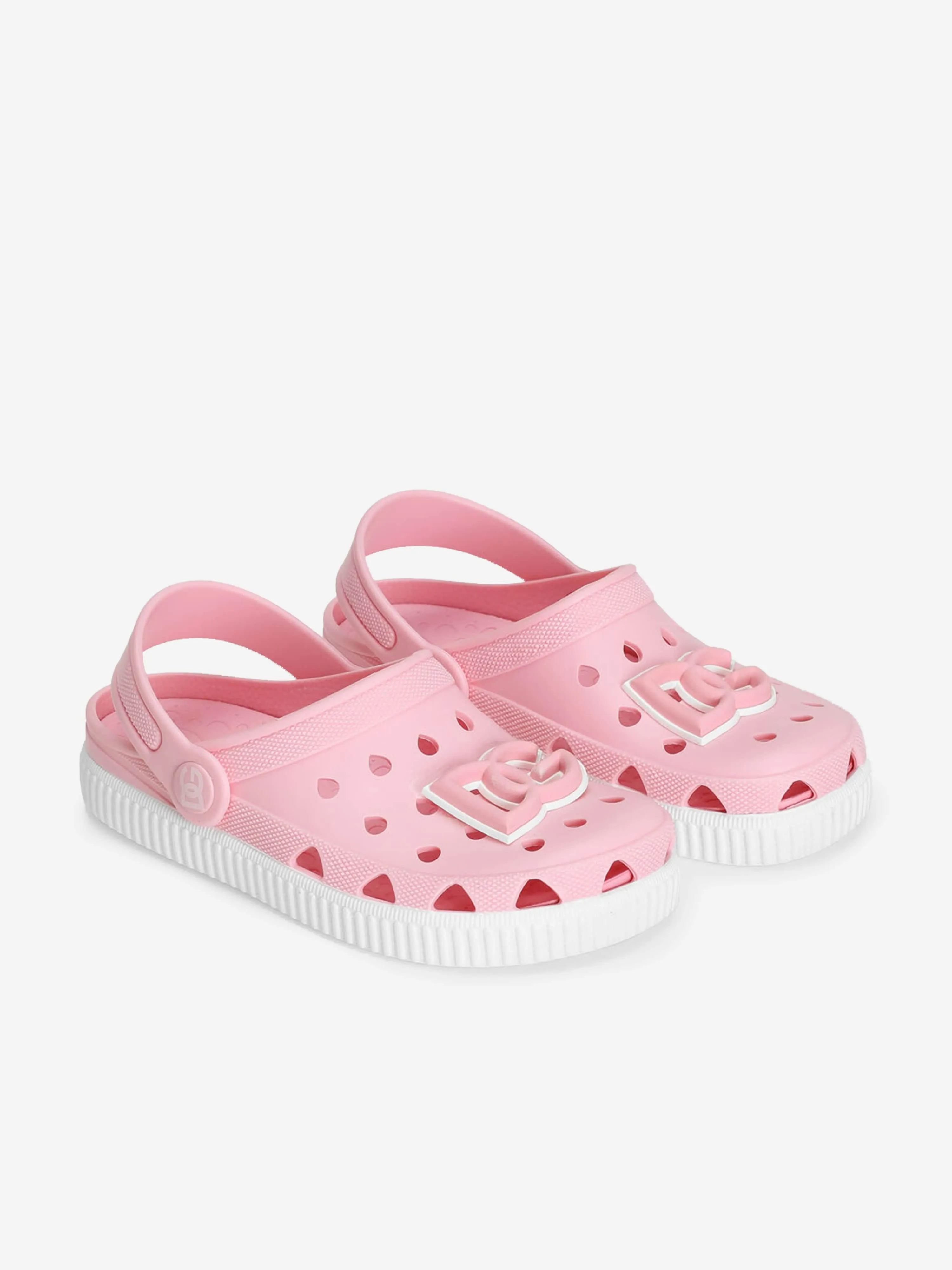 Girls Logo Clog Sandals in Pink
