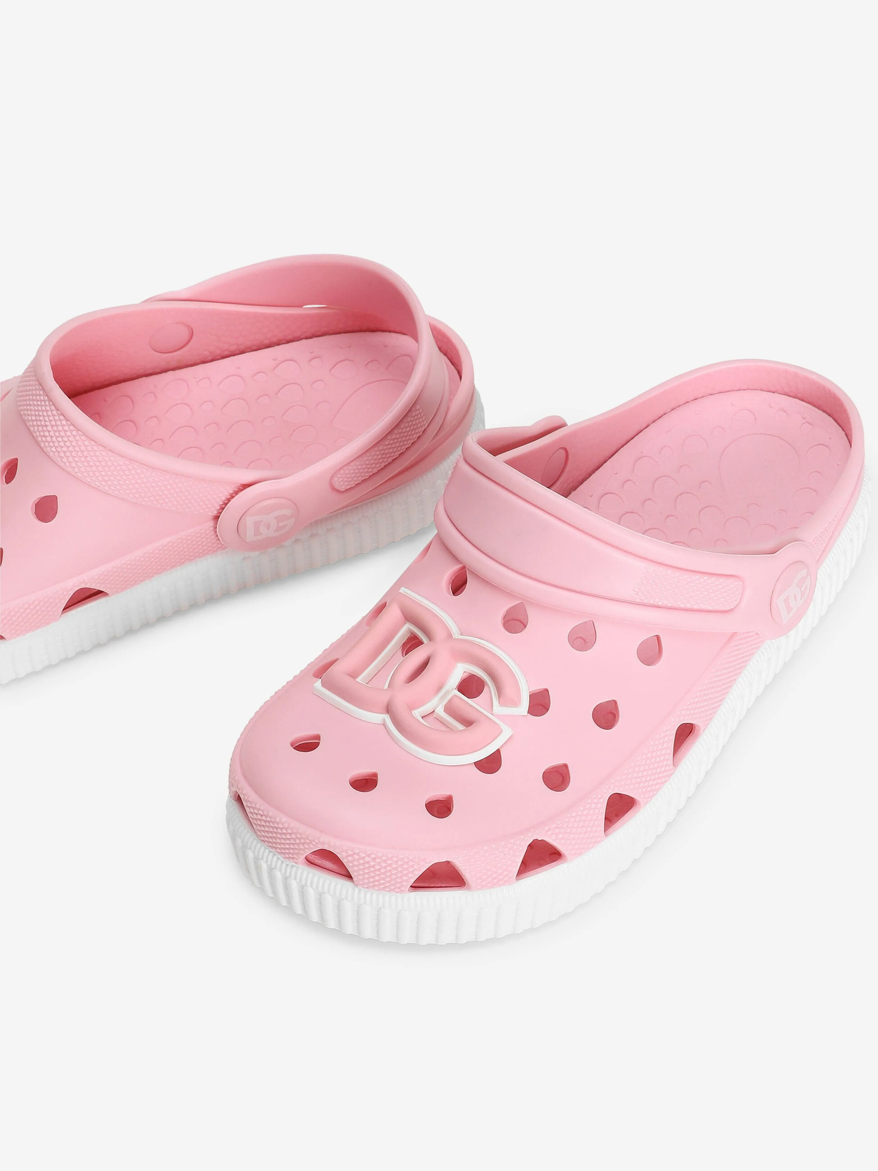 Girls Logo Clog Sandals in Pink