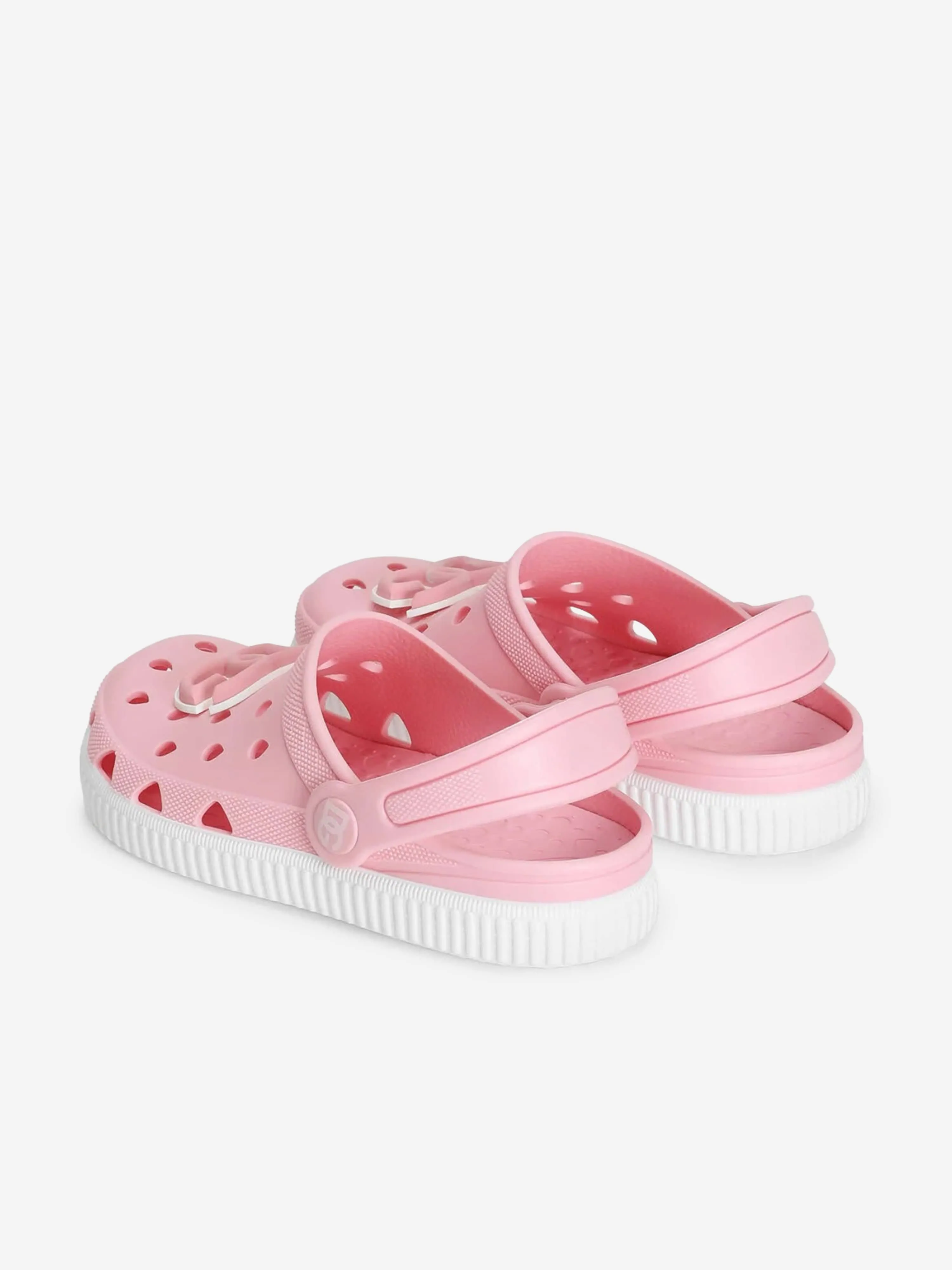Girls Logo Clog Sandals in Pink
