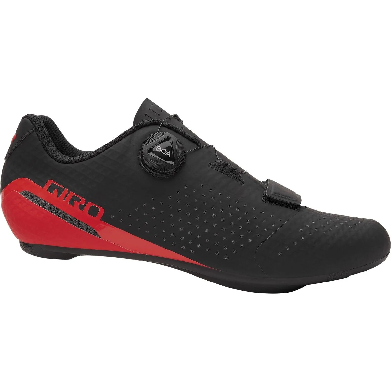 Giro Cadet Road Cycling Shoes (Black/Bright Red)