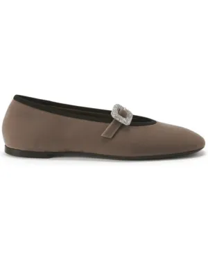 Giuseppe Zanotti Georgia Velvet  Buckle Flat