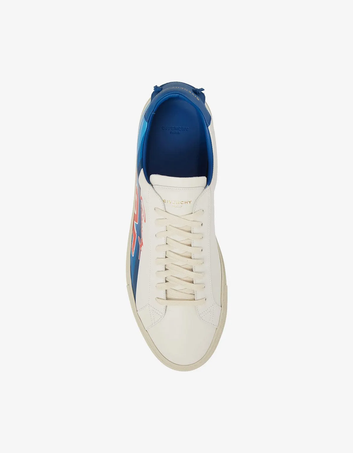Givenchy White GV Motocross Print Trainers