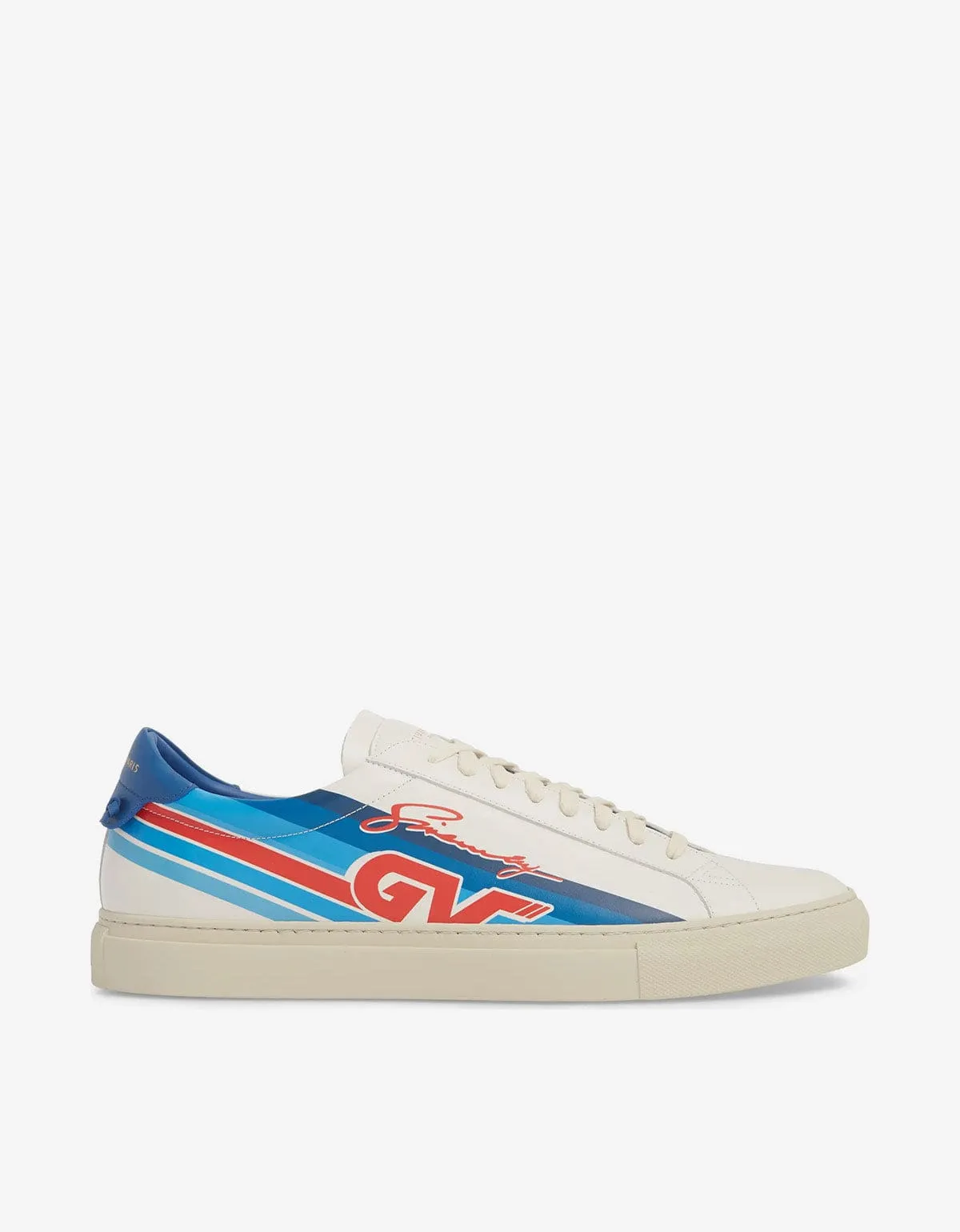 Givenchy White GV Motocross Print Trainers