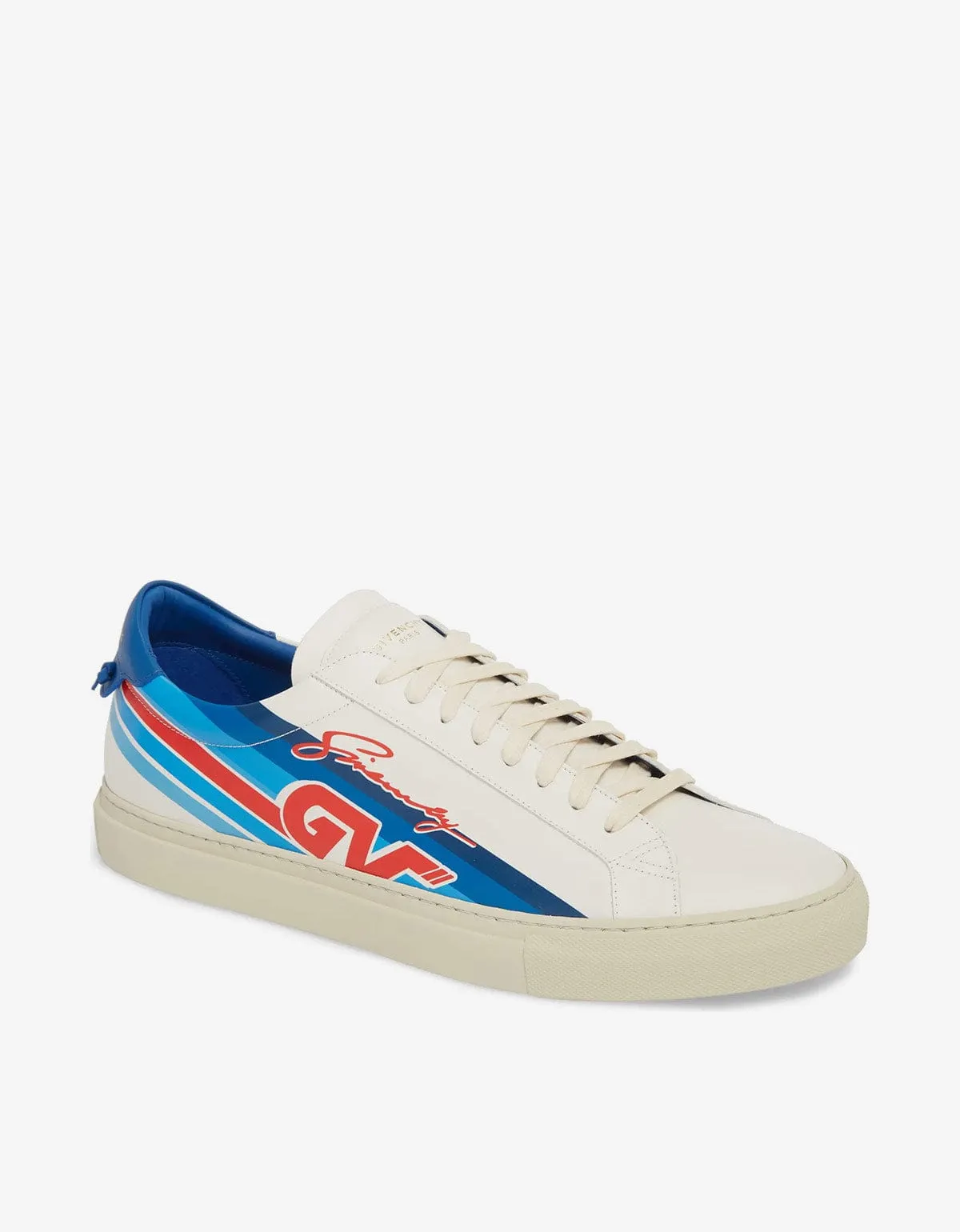 Givenchy White GV Motocross Print Trainers