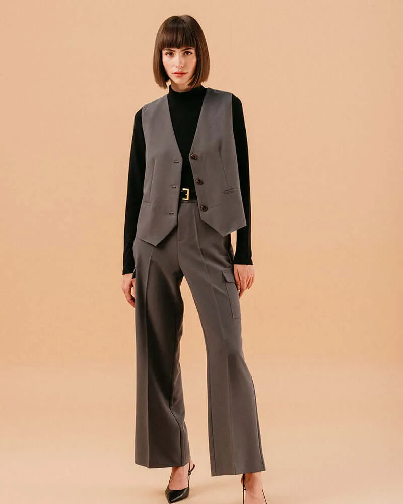 Grace & Mila - Loki Charcoal Grey Waistcoat