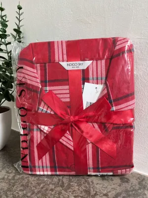 Indigo Sky Red Tartan Pyjamas