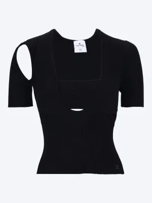 Infinity rib knit sweatshirt