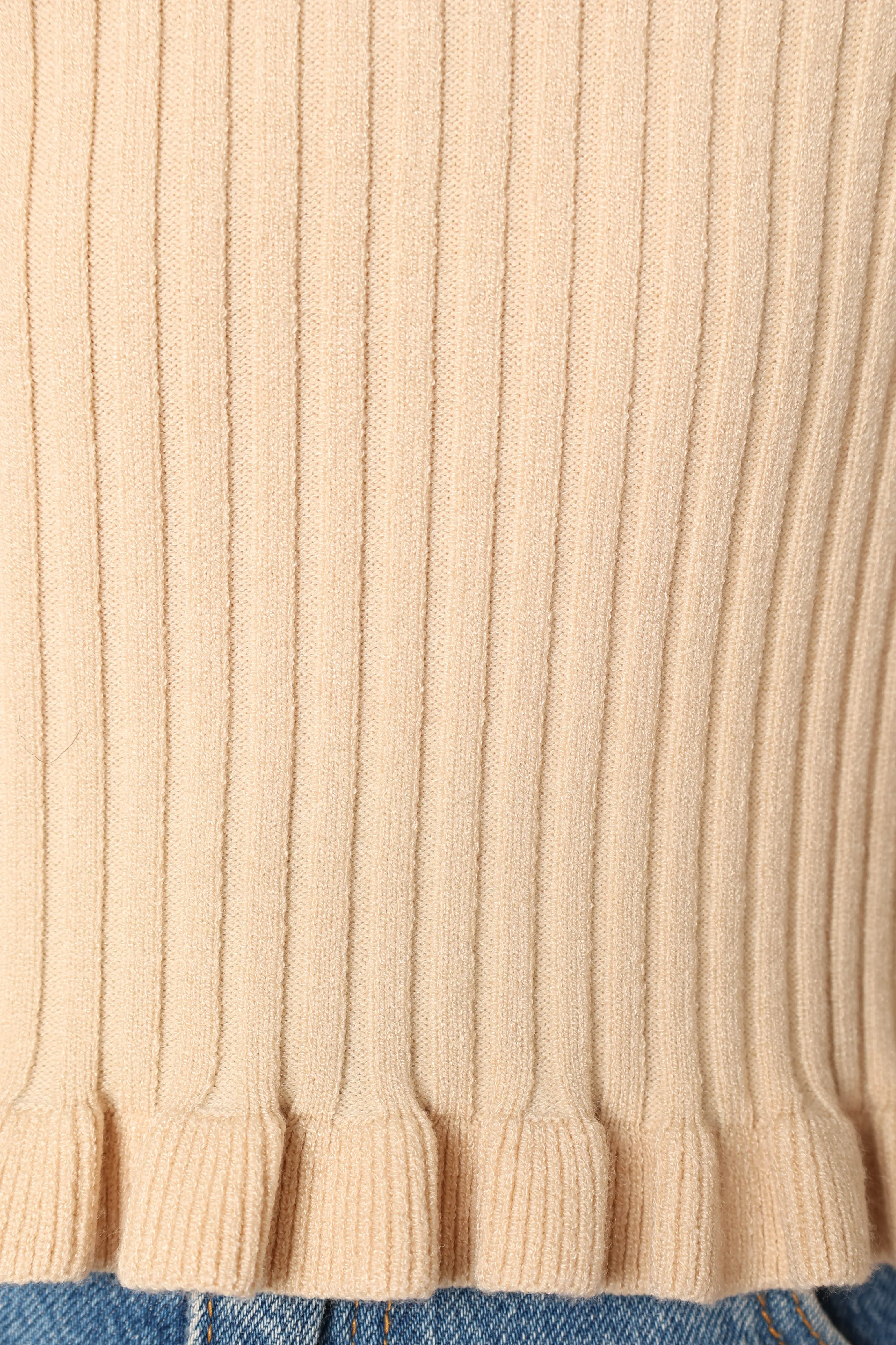 Jeana Knit Short Sleeve Top - Taupe