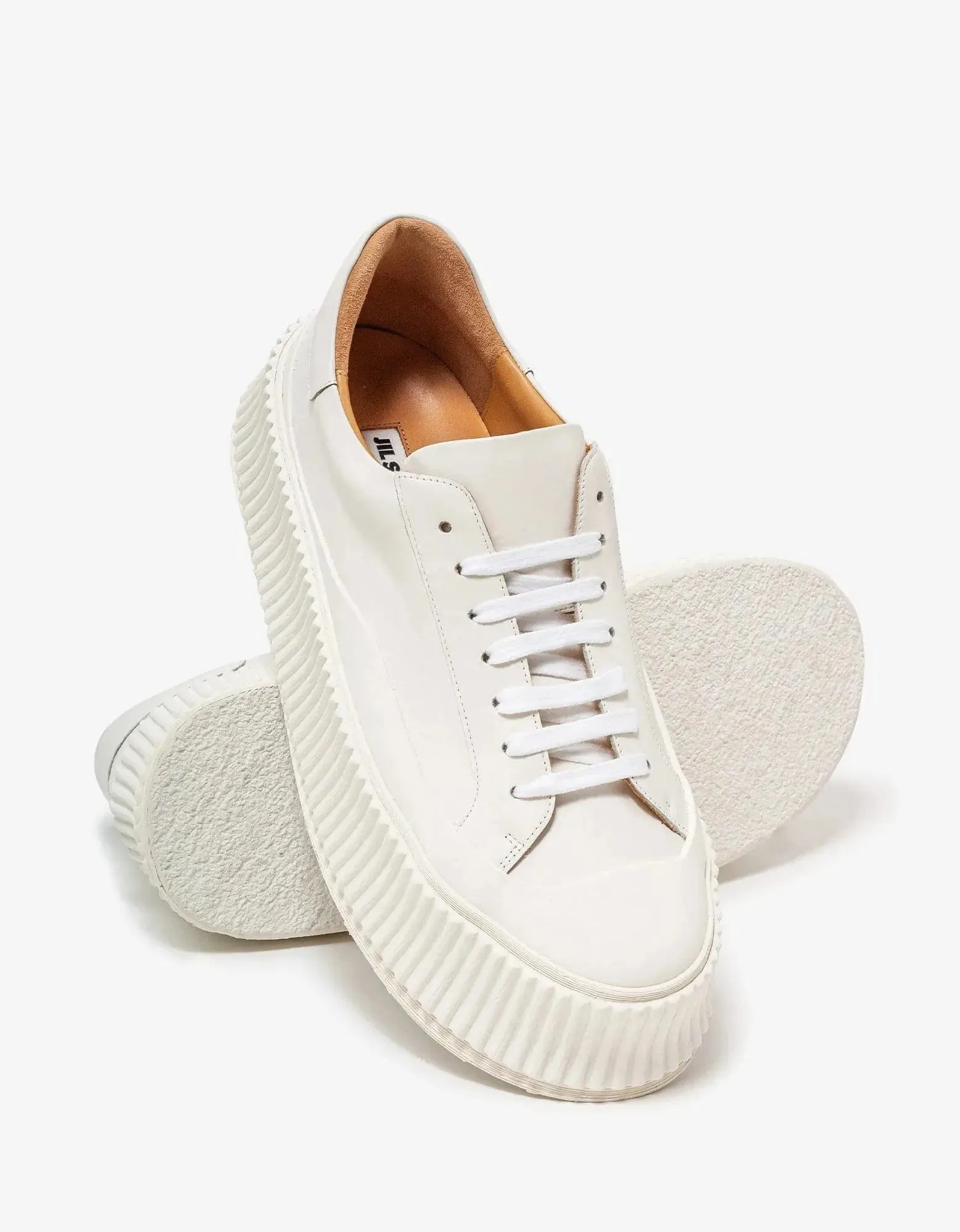 Jil Sander White Leather Trainers