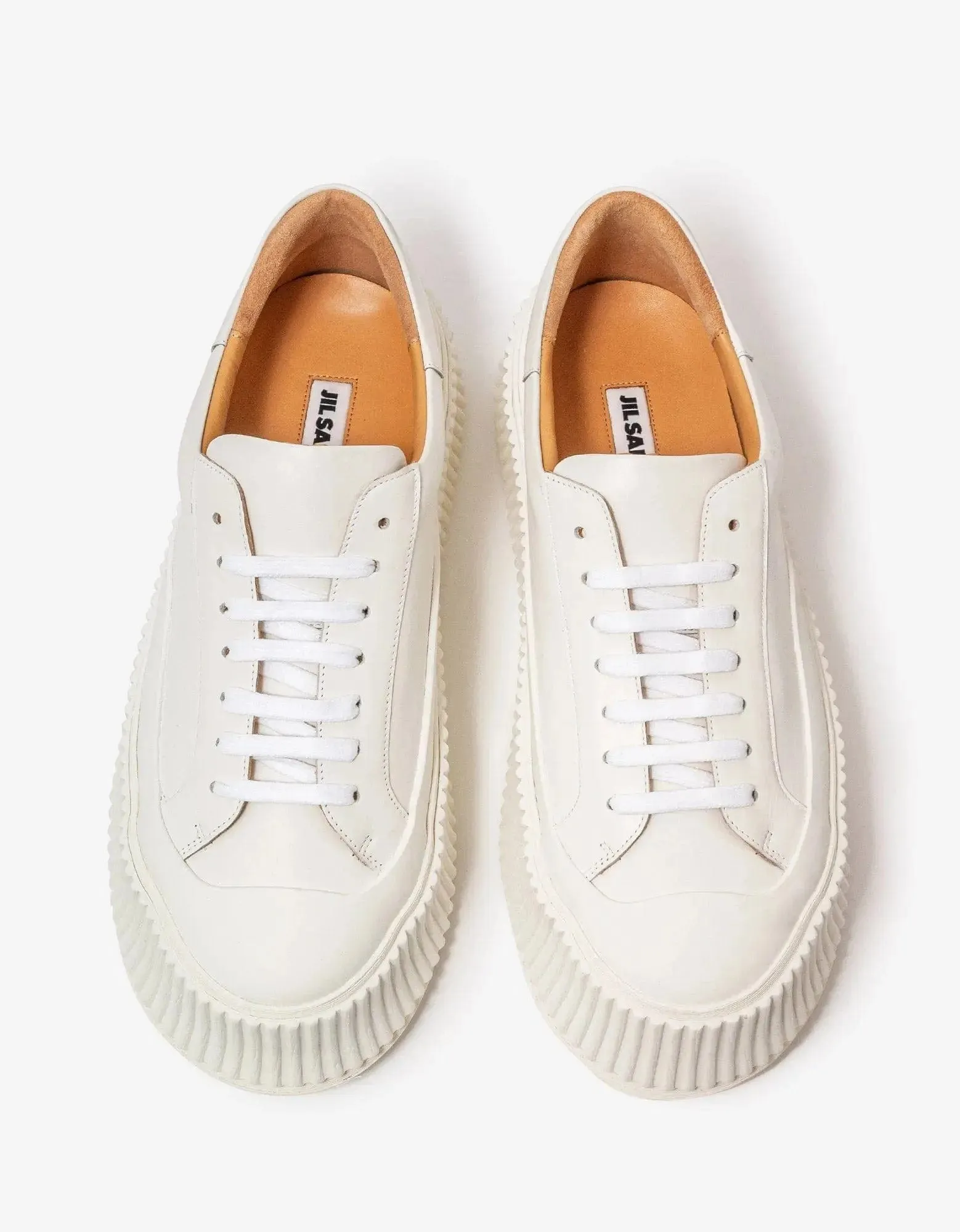 Jil Sander White Leather Trainers