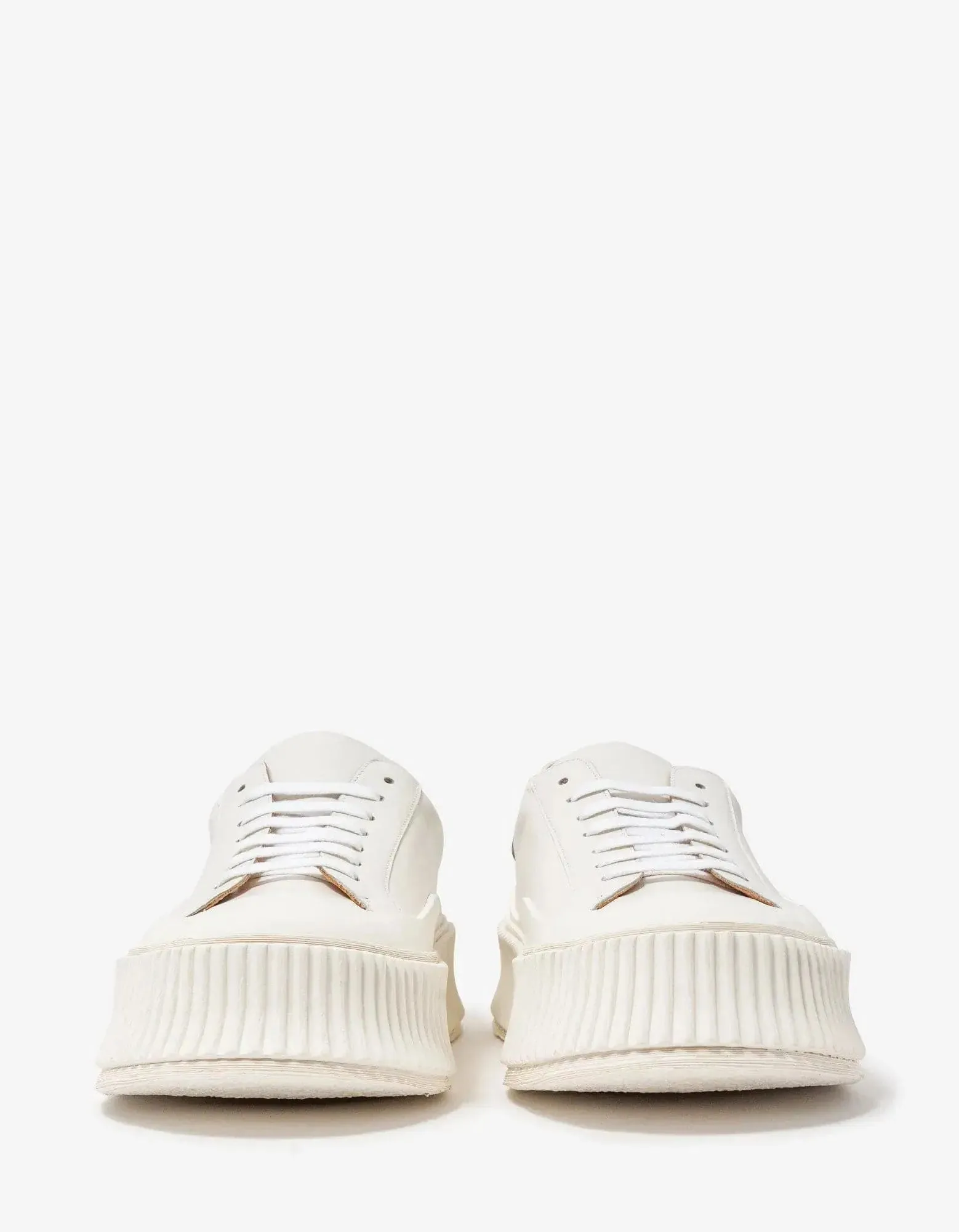 Jil Sander White Leather Trainers