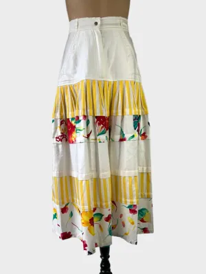Jill Fitzsimon | rare vintage 80's | skirt | size 8 | midi length | 100% cotton