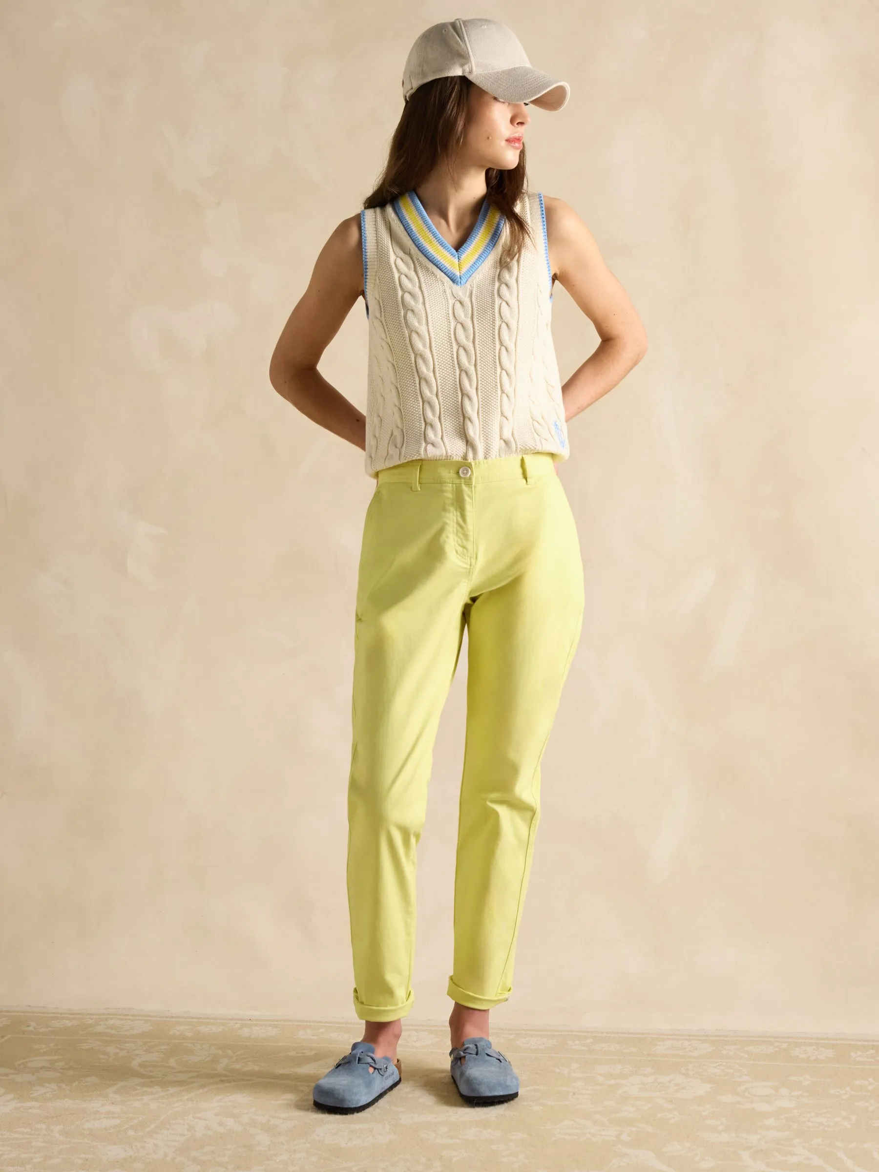 Joules Deuce Cable Knitted Cotton Vest