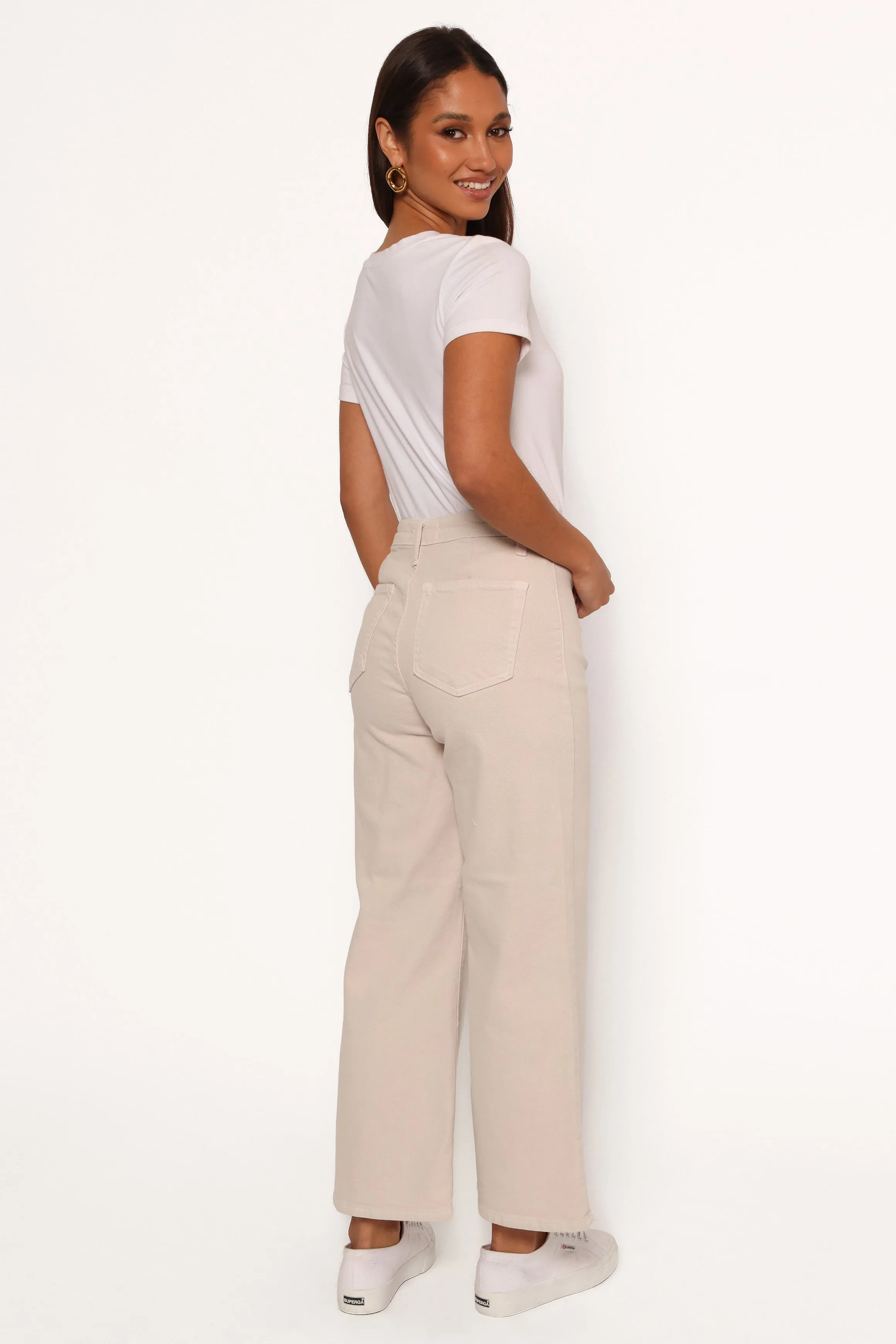 Just Black Trouser Wide Leg Jean - Supermoon