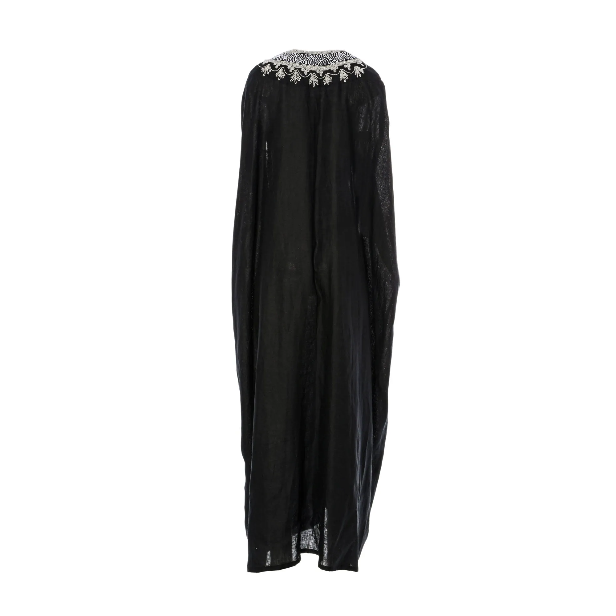 Kaftish Women's Malika Black- Silver Kaftan