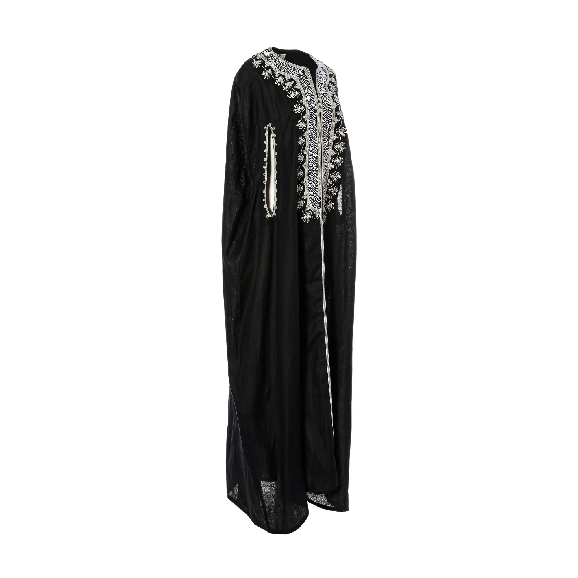 Kaftish Women's Malika Black- Silver Kaftan